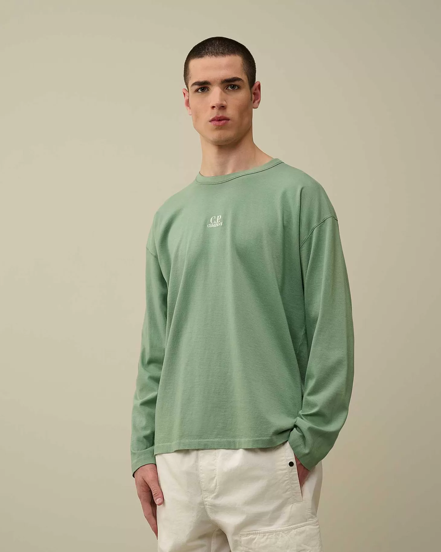 Cheap 20/1 Jersey Boxy Long Sleeved T-Shirt Men T-Shirts & Polo