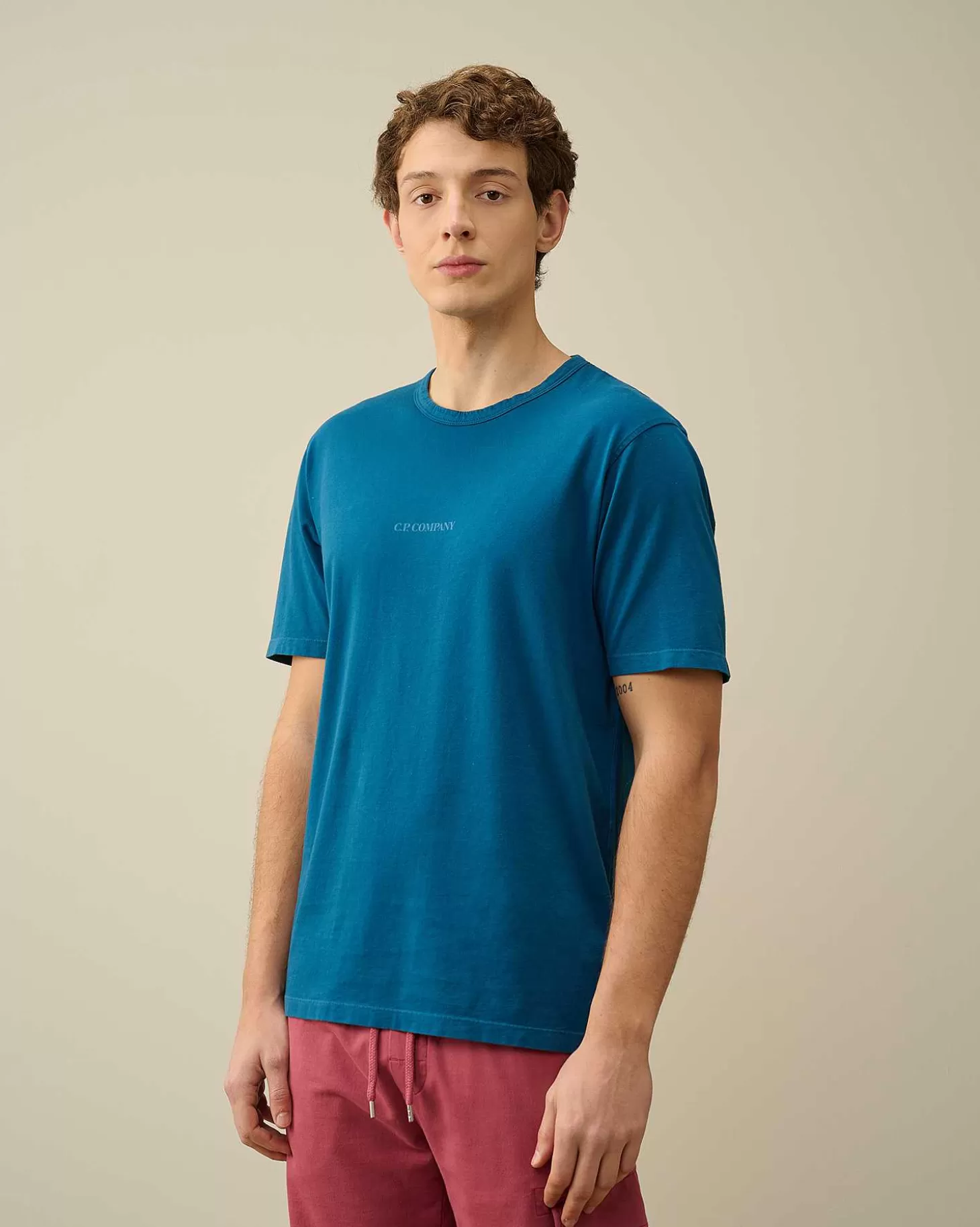 Best Sale 24/1 Jersey Resist Dyed Logo T-Shirt Men T-Shirts & Polo