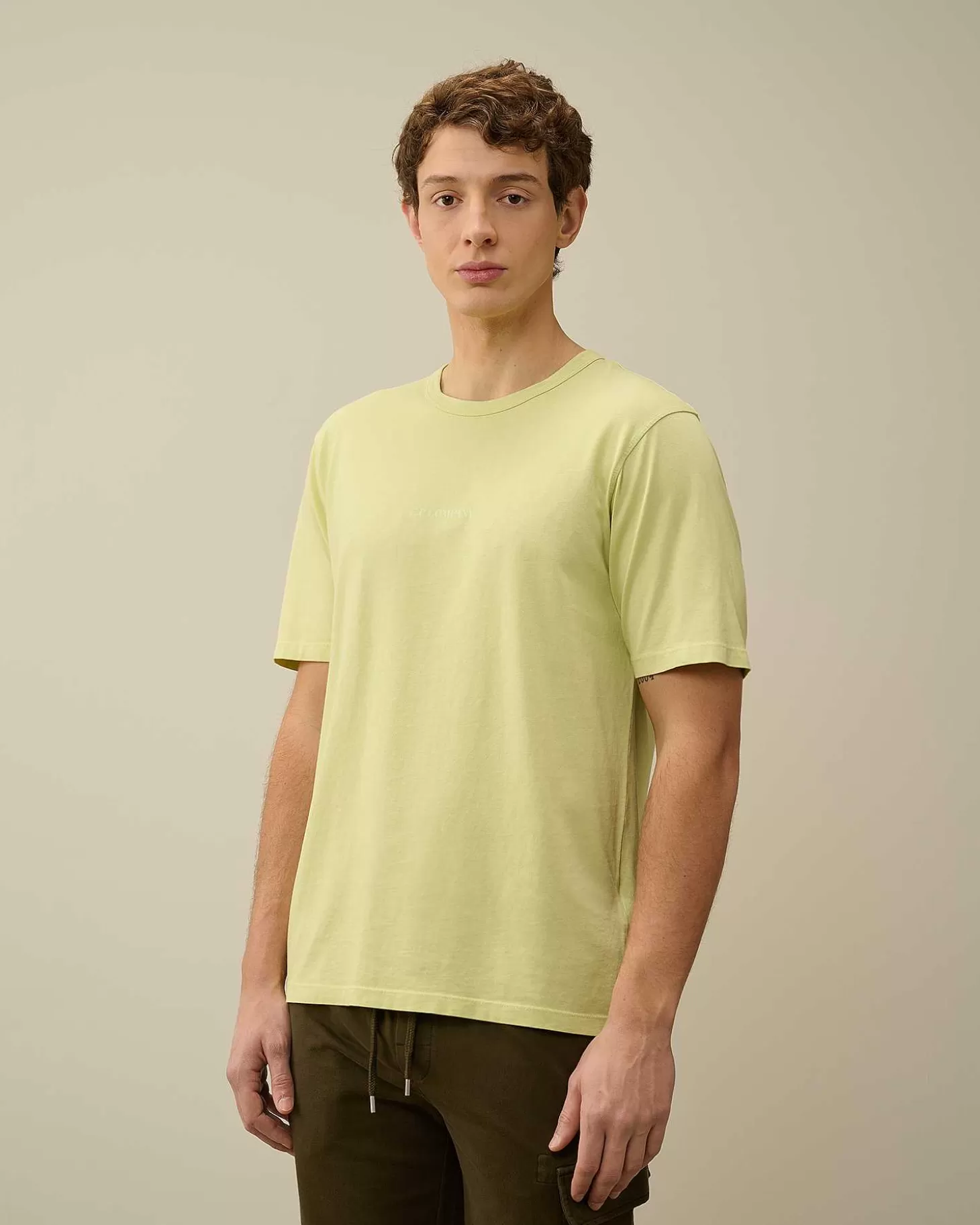 New 24/1 Jersey Resist Dyed Logo T-Shirt Men T-Shirts & Polo