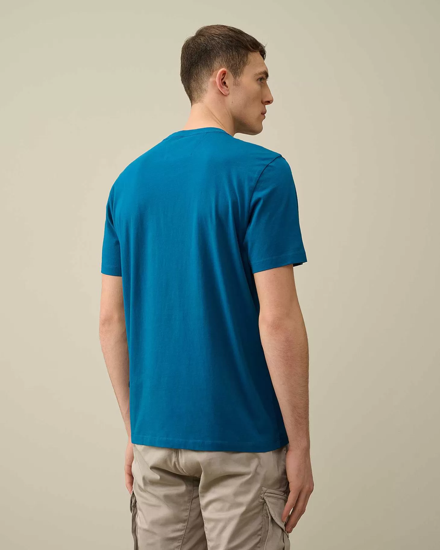 Flash Sale 30/1 Jersey Label Style Logo T-Shirt Men T-Shirts & Polo