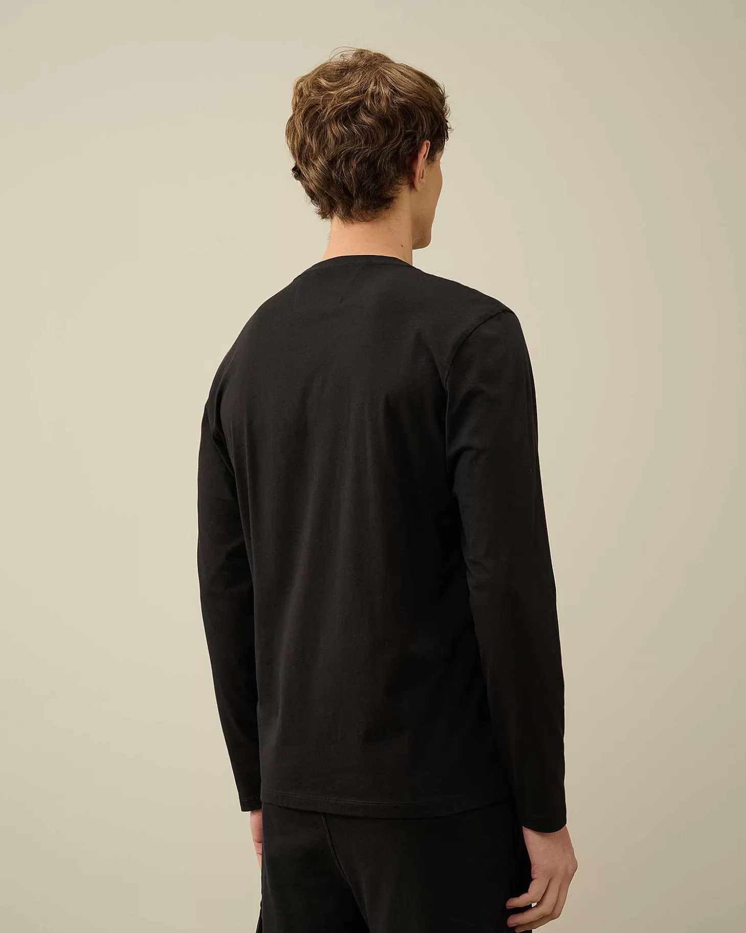 Hot 30/1 Jersey Long Sleeved Logo T-Shirt Men T-Shirts & Polo