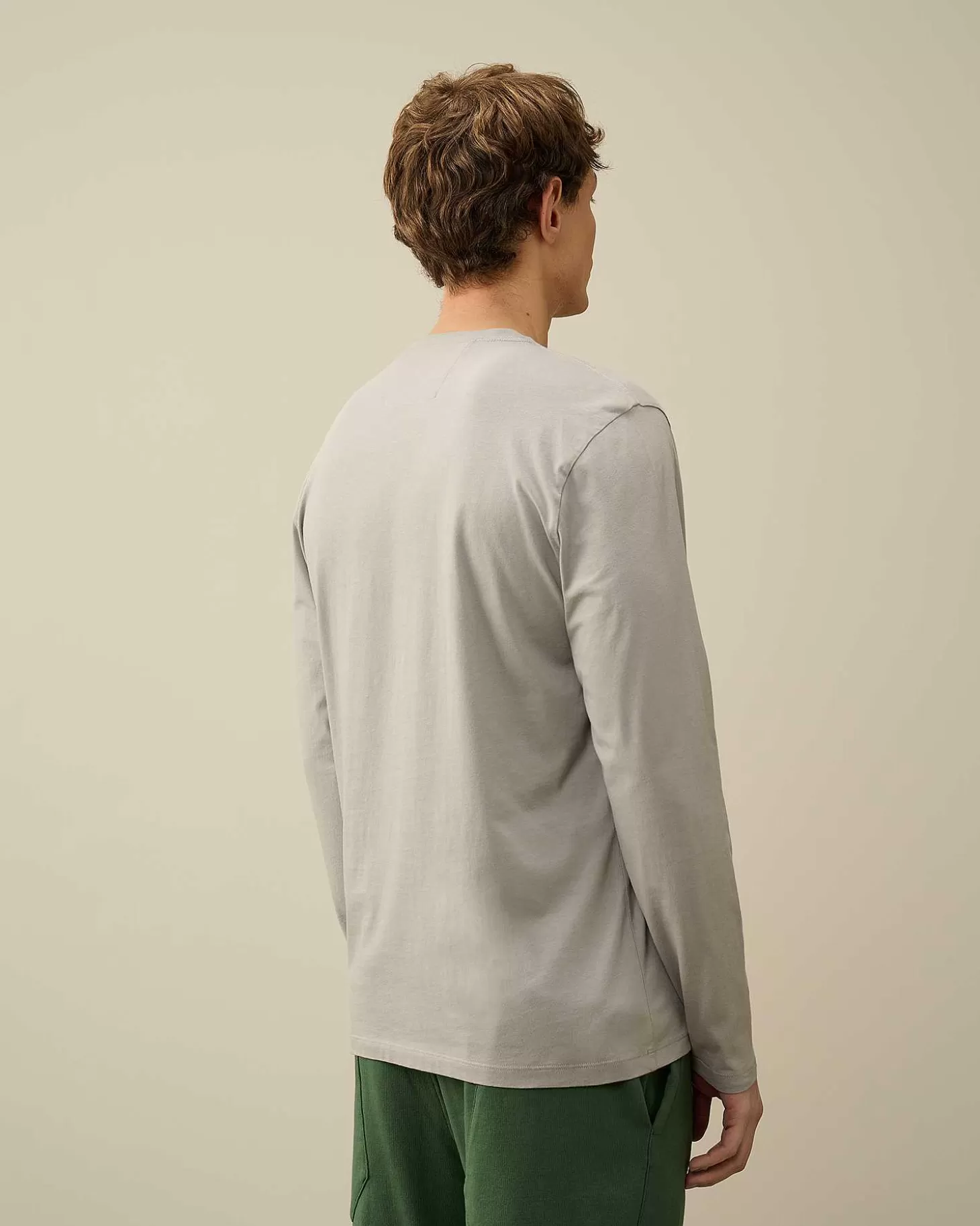 Online 30/1 Jersey Long Sleeved Logo T-Shirt Men T-Shirts & Polo