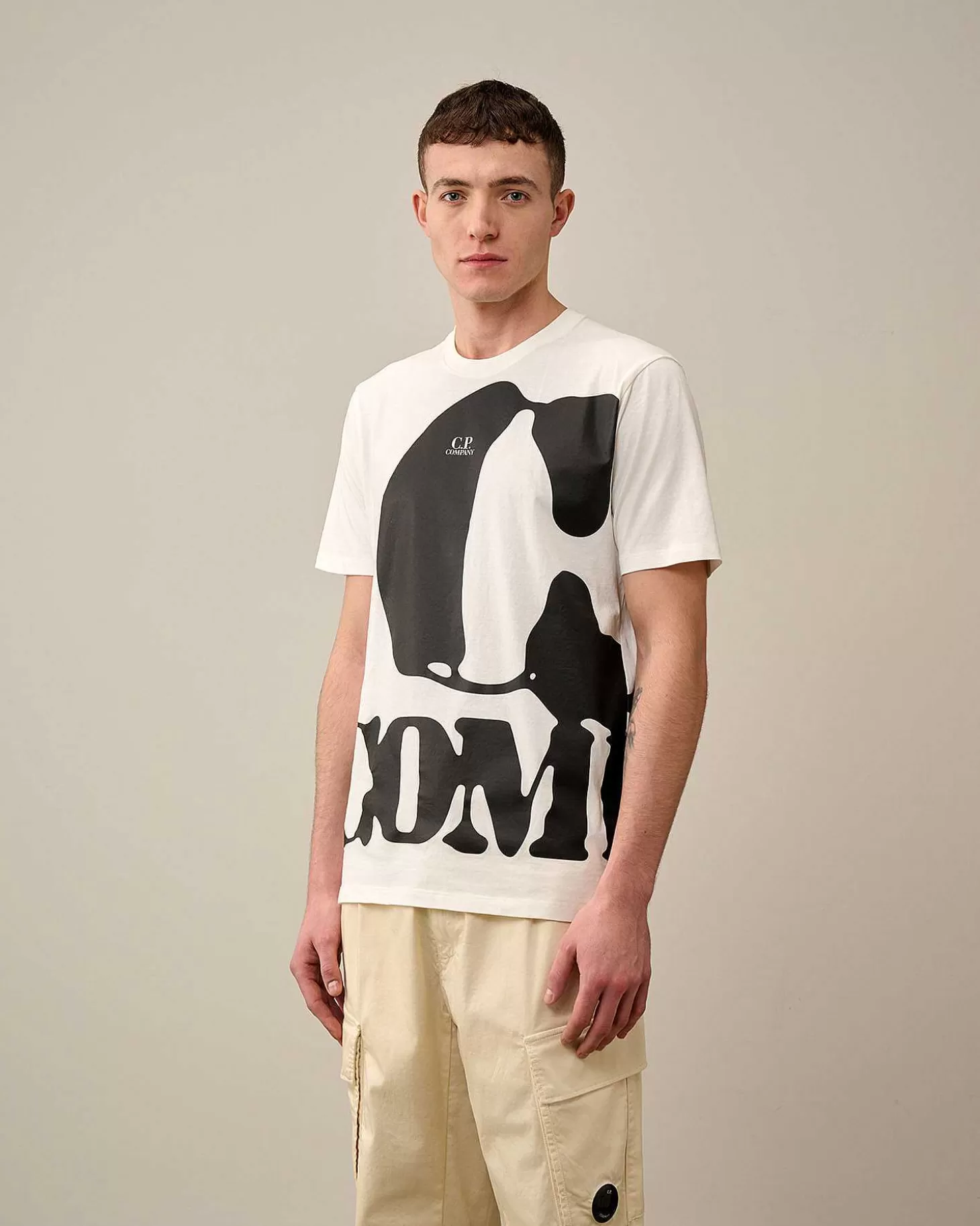 Cheap 30/1 Jersey Relaxed Logo T-Shirt Men T-Shirts & Polo