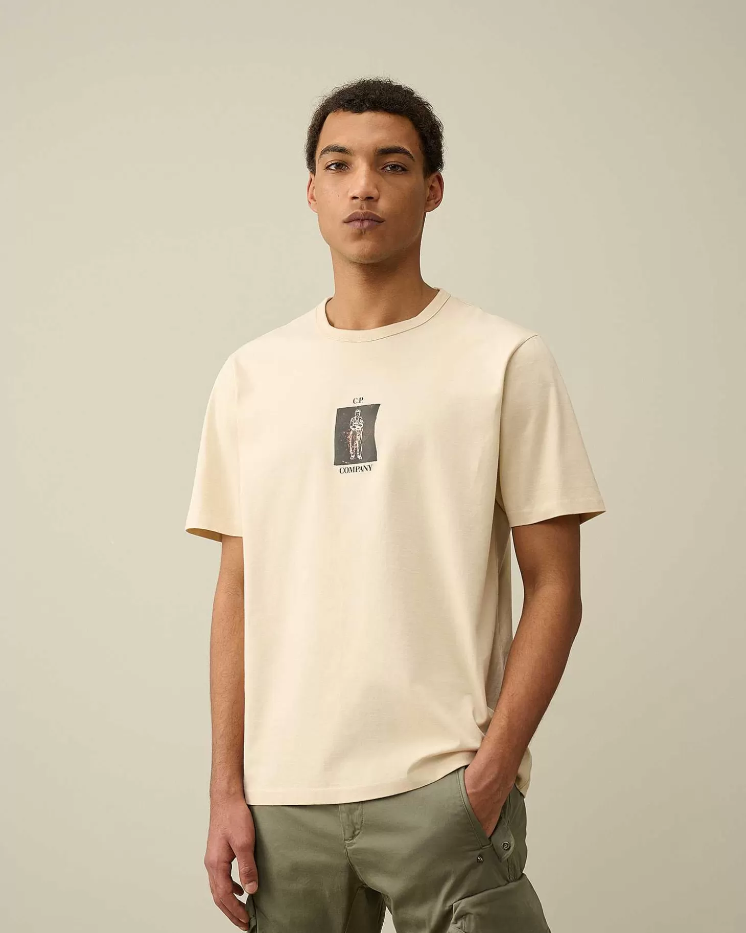 Flash Sale 30/2 Mercerized Jersey Twisted Graphic T-Shirt Men T-Shirts & Polo