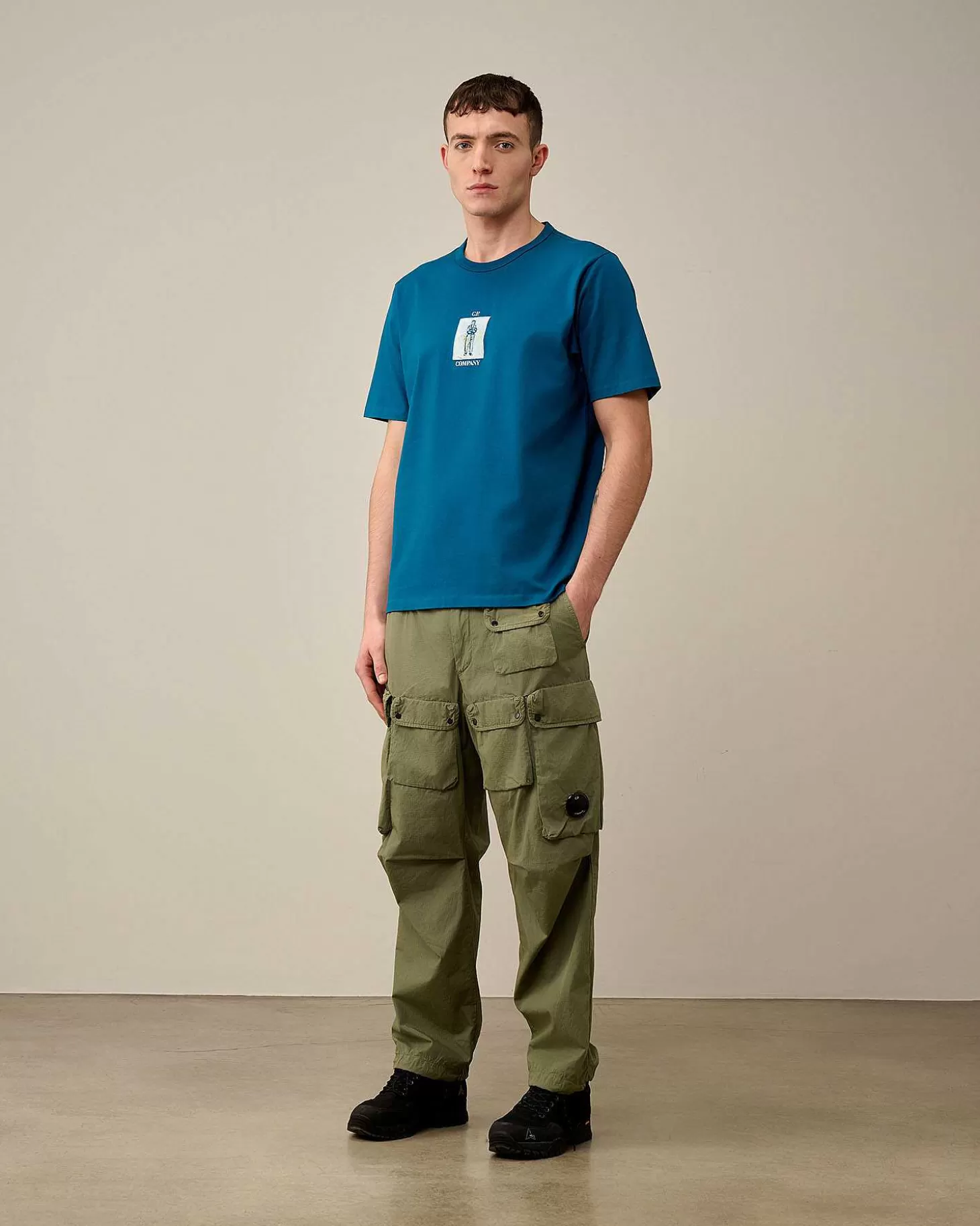 Online 30/2 Mercerized Jersey Twisted Graphic T-Shirt Men T-Shirts & Polo