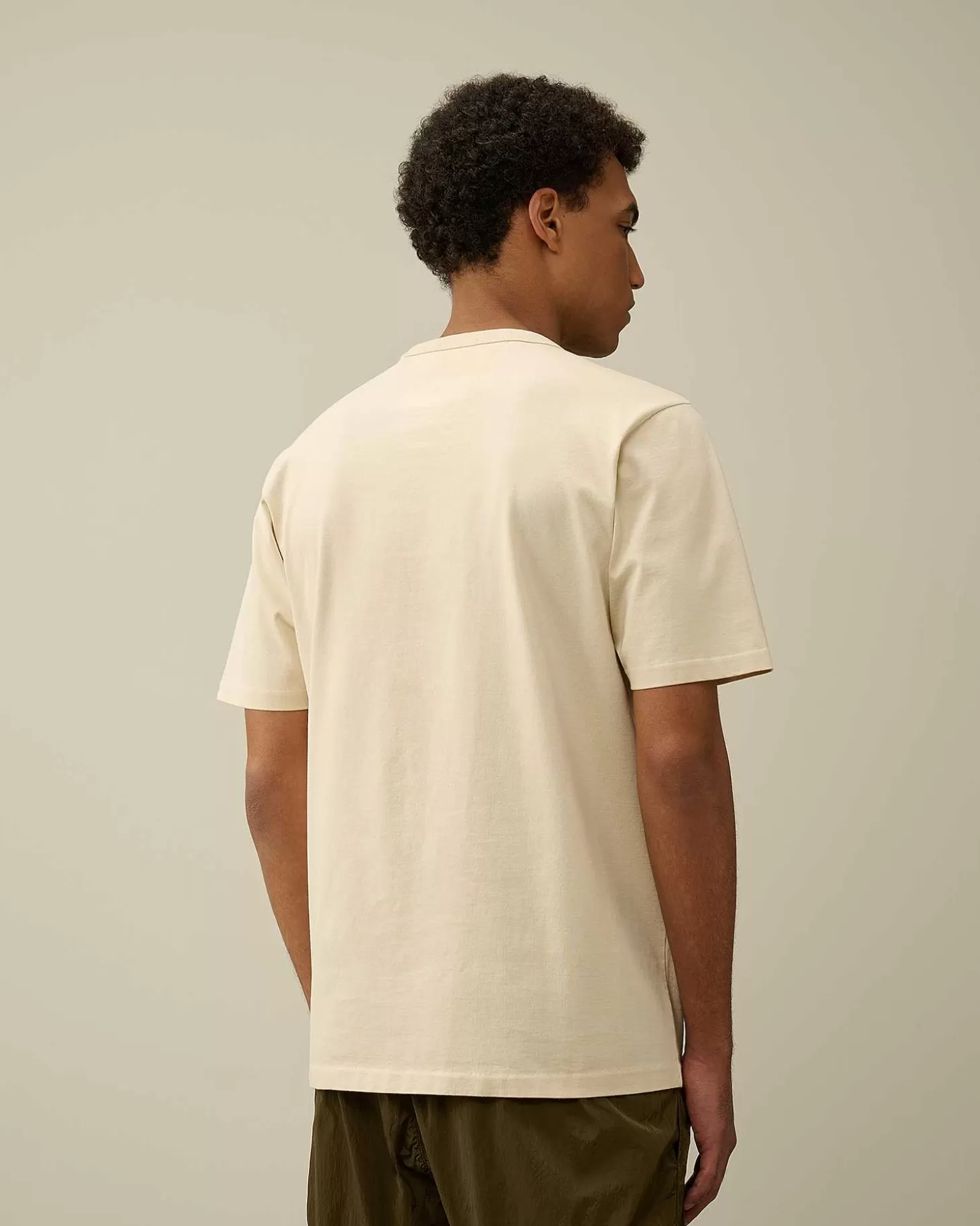 Discount 30/2 Mercerized Jersey Twisted Logo T-Shirt Men T-Shirts & Polo