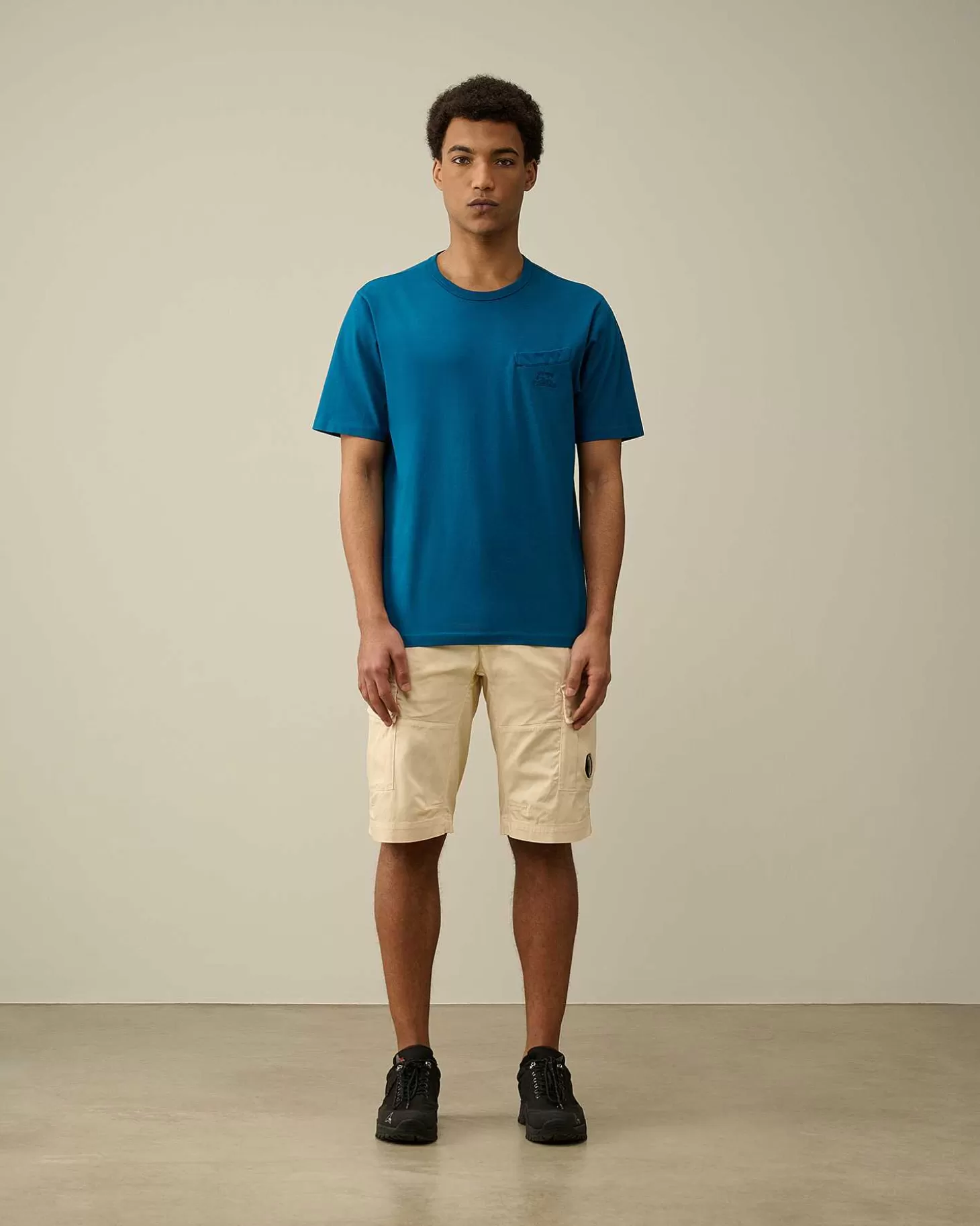Hot 30/2 Mercerized Jersey Twisted Pocket T-Shirt Men T-Shirts & Polo