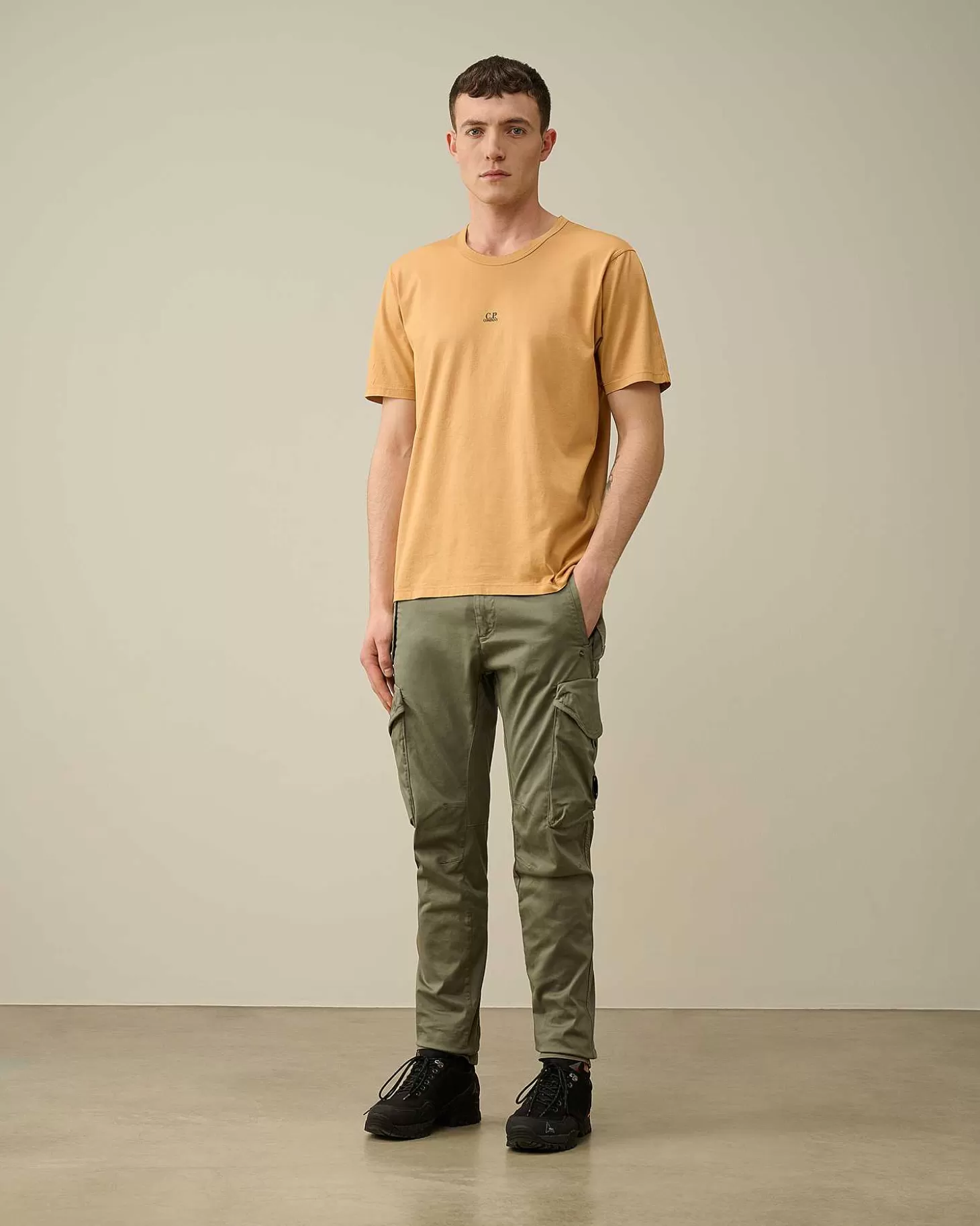 Outlet 70/2 Mercerized Jersey Logo T-Shirt Men T-Shirts & Polo