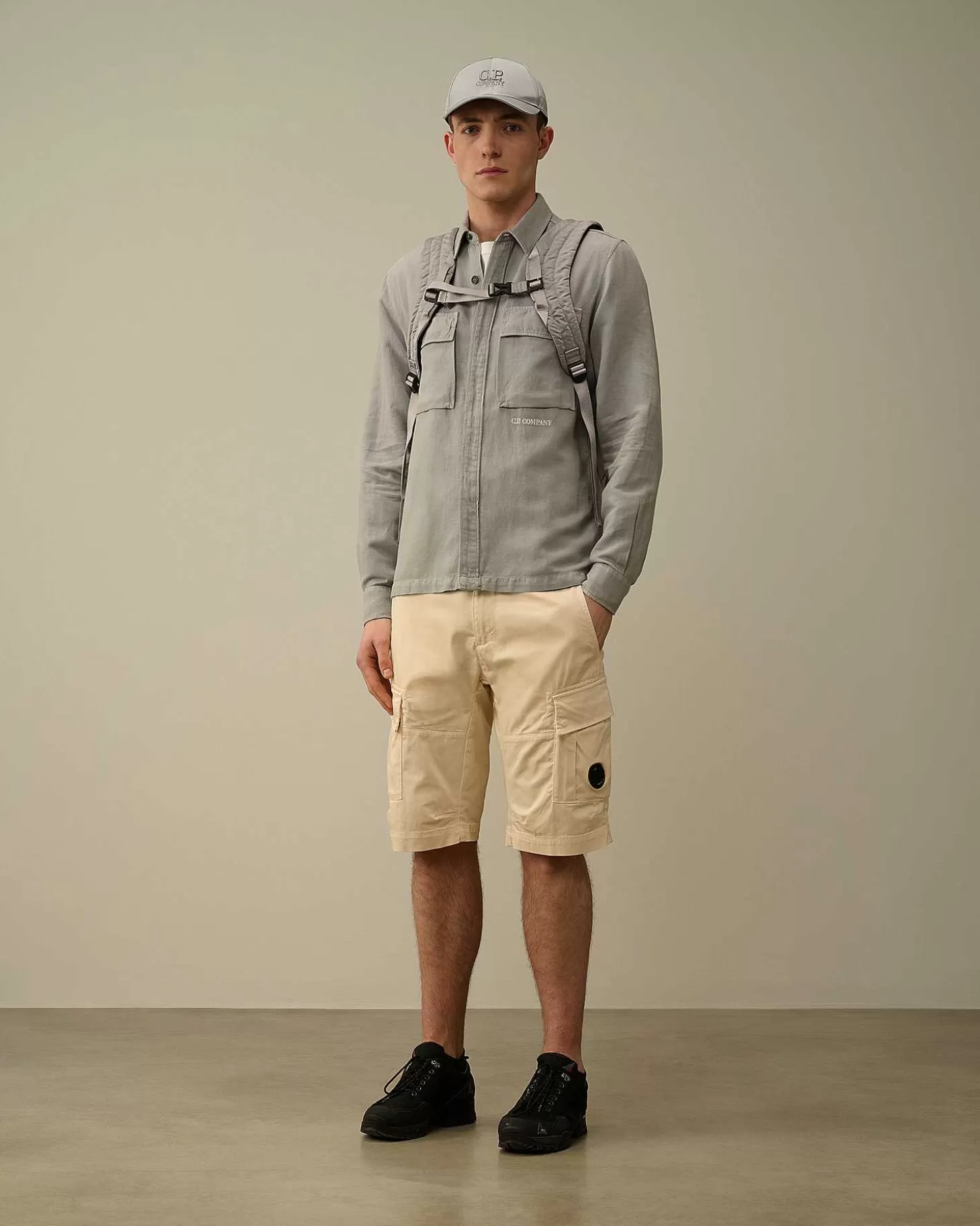 Outlet Broken Linen/Cotton Shirt Men Shirt