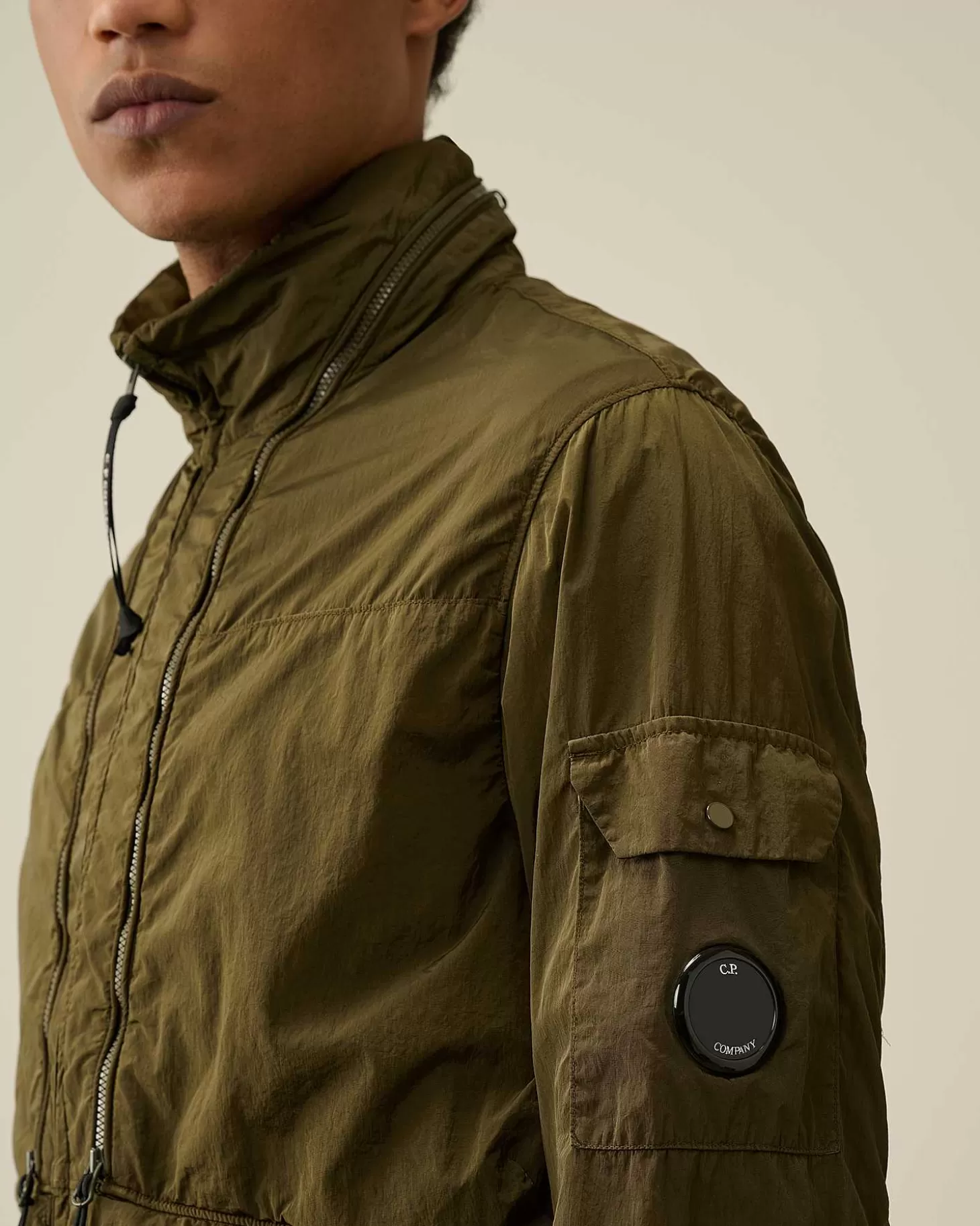 Shop Chrome-R Zipped Jacket Men Jacket & Coats