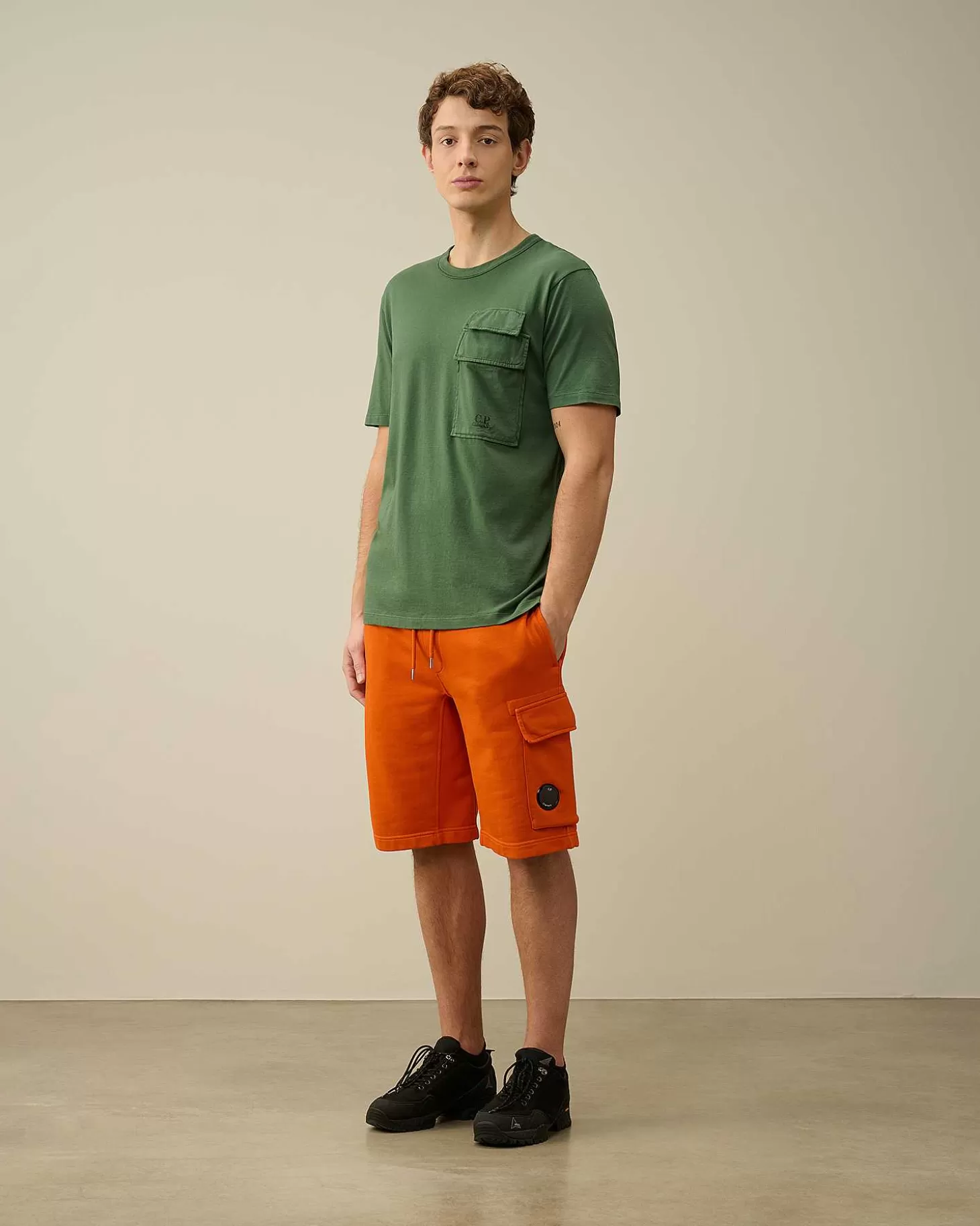 Online Cotton Diagonal Fleece Cargo Shorts Men Tracksuits & Shorts