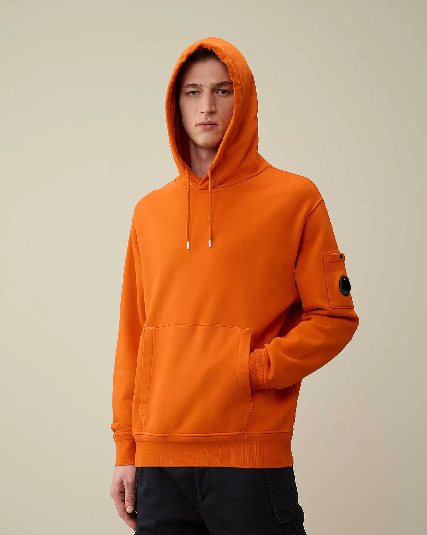 Clearance Cotton Diagonal Fleece Lens Hoodie Men Sweatshirts