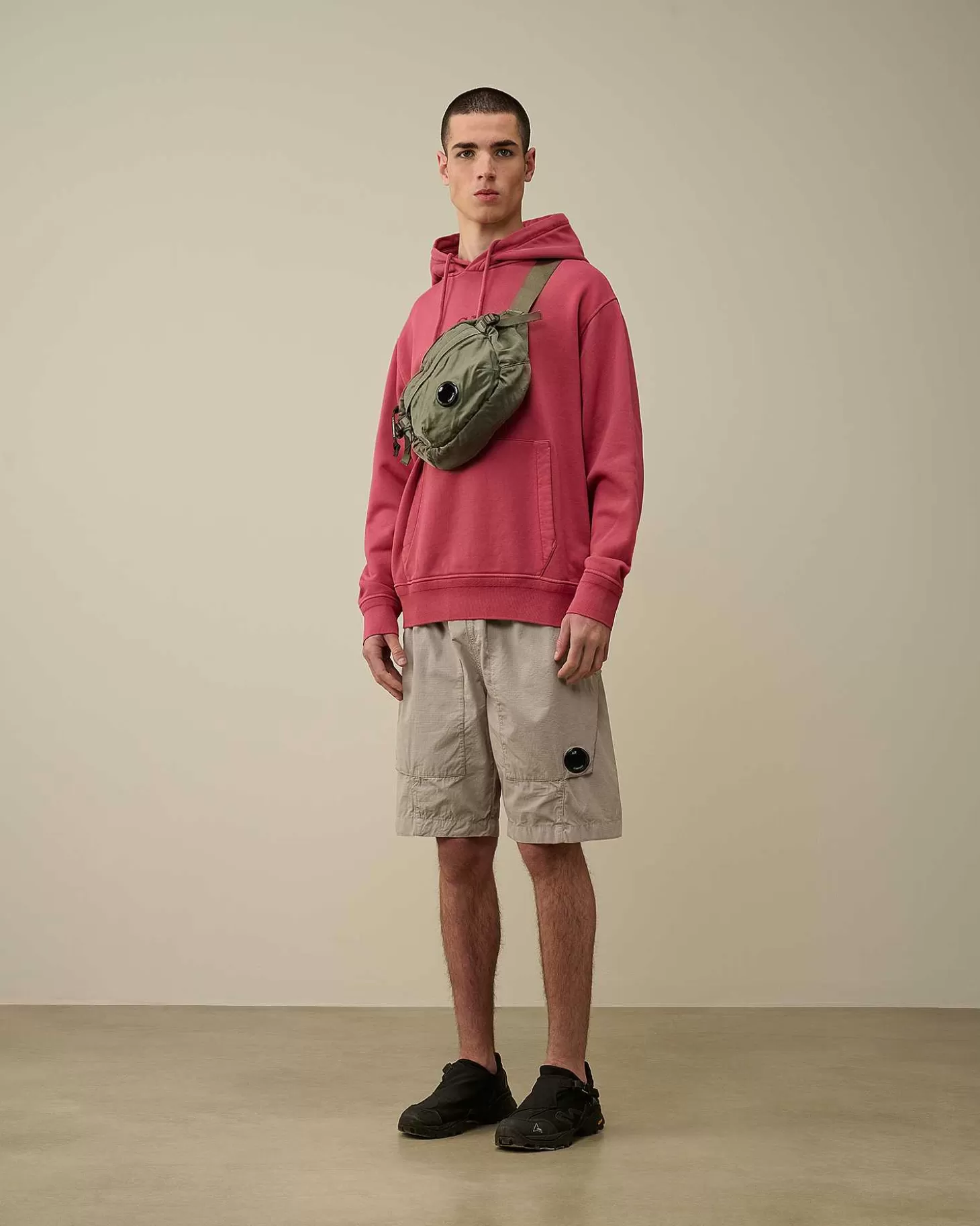 Cheap Cotton Diagonal Fleece Logo Hoodie Men Sweatshirts