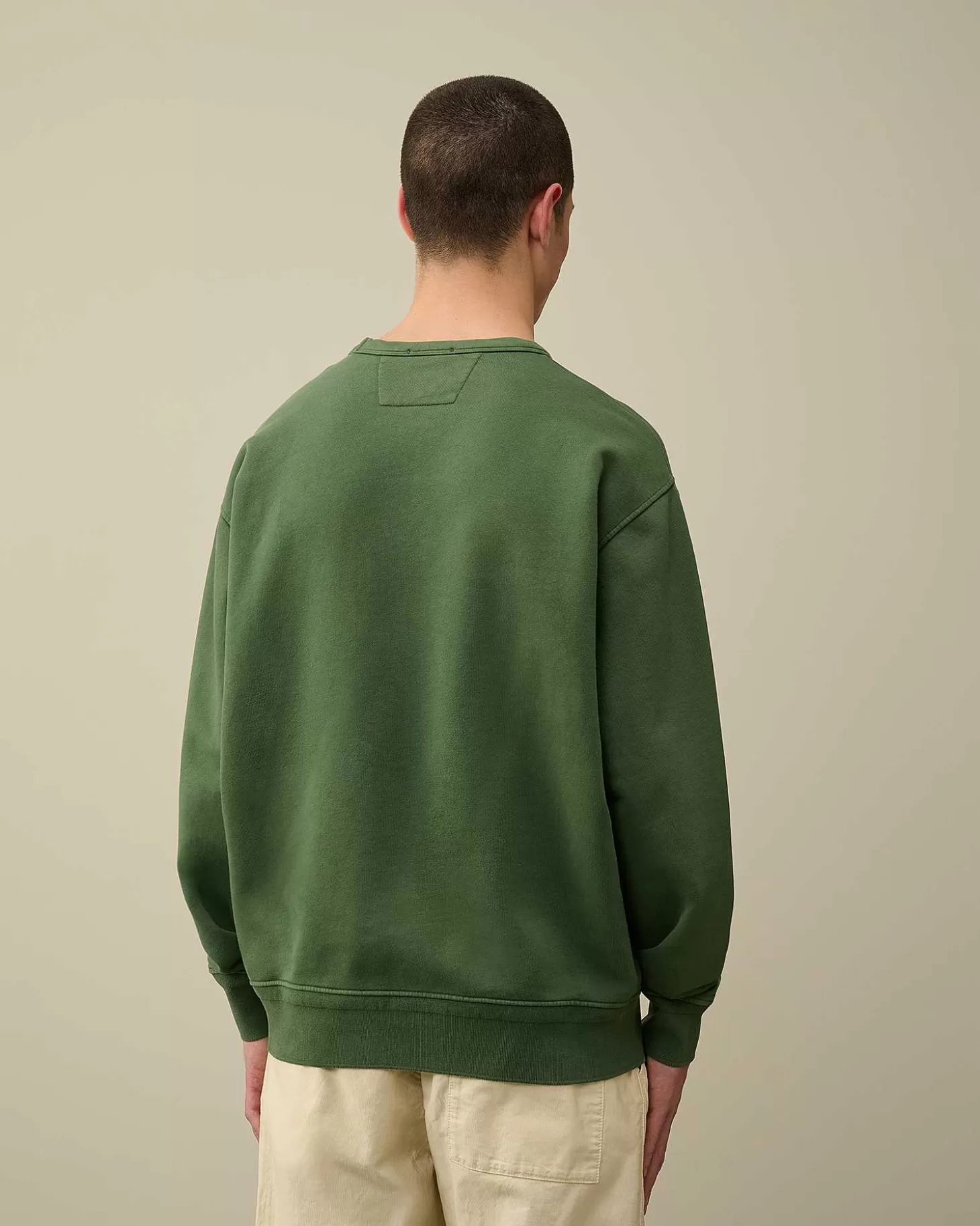 Online Cotton Diagonal Fleece Logo Sweatshirt Men Sweatshirts