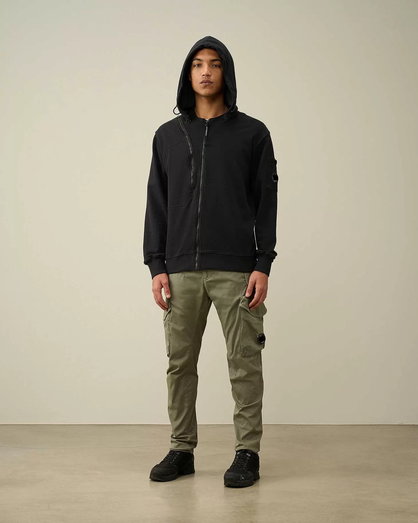 Discount Cotton Fleece Hooded Sweatshirt Men Sweatshirts