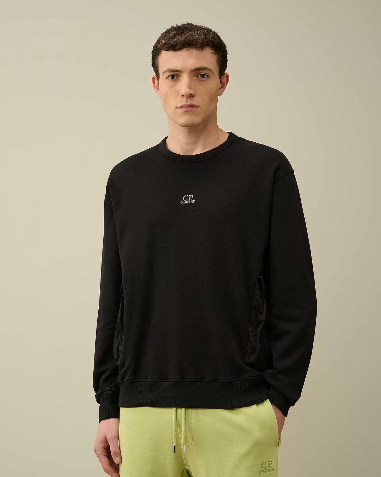 Outlet Cotton Fleece Mixed Sweatshirt Men Sweatshirts