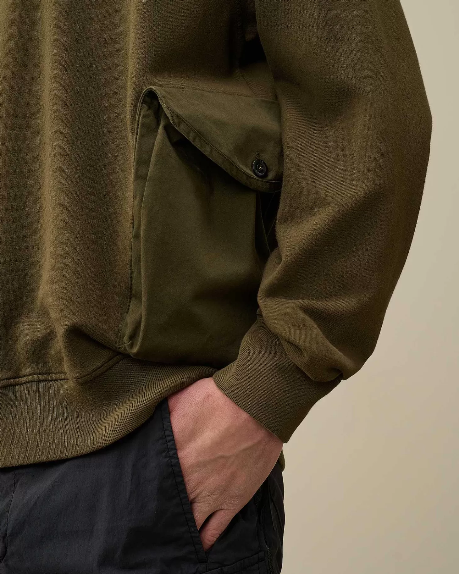 Online Cotton Fleece Mixed Sweatshirt Men Sweatshirts