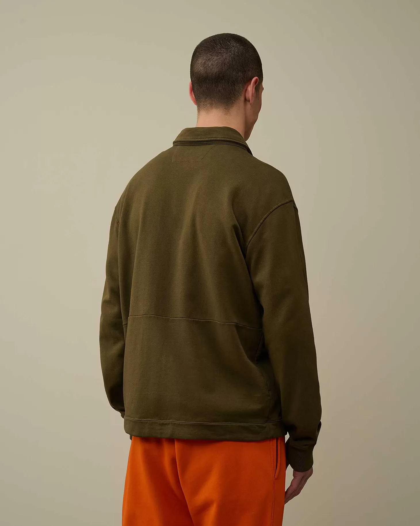 Best Sale Cotton Fleece Mixed Zipped Shirt Men Sweatshirts