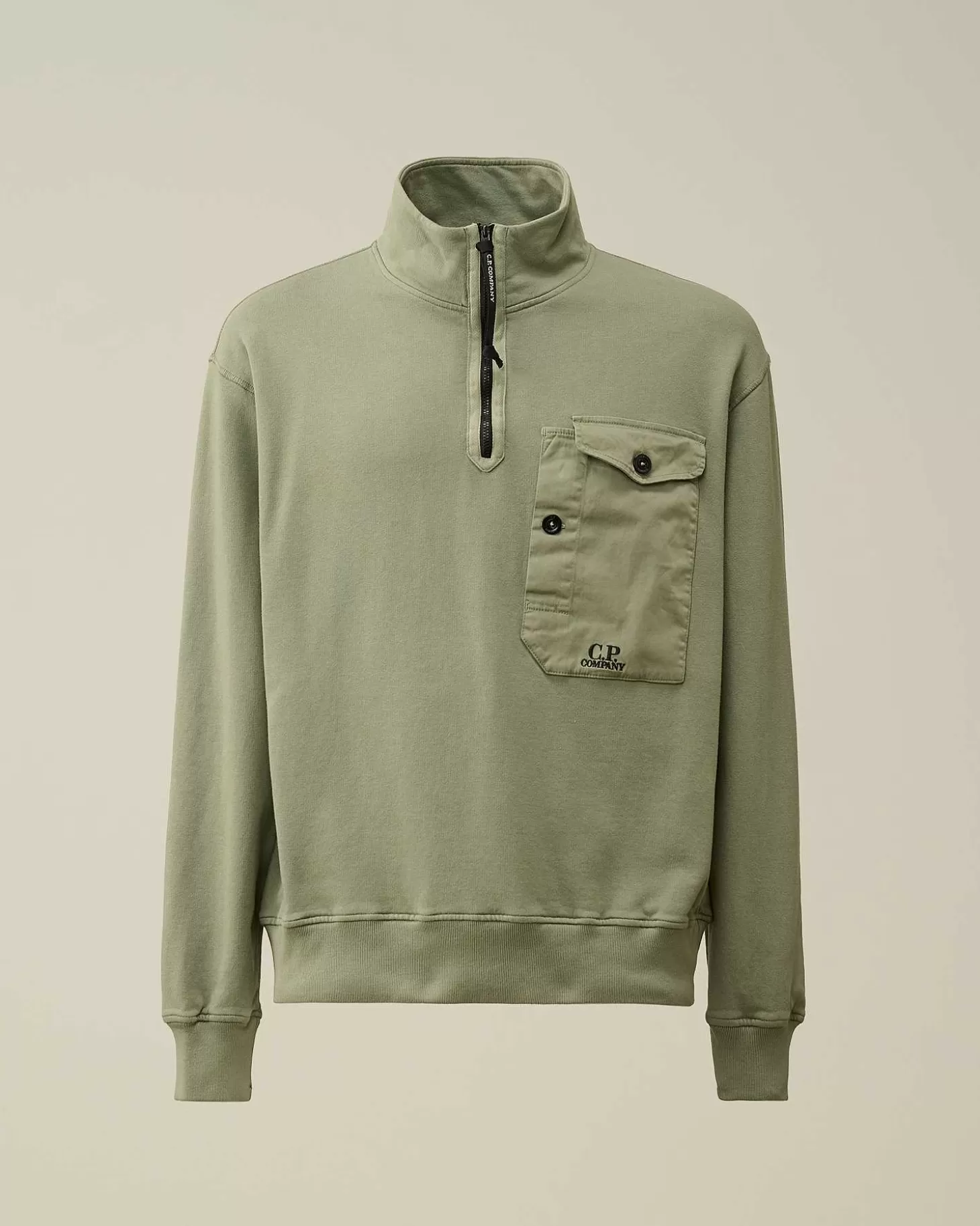 Hot Cotton Fleece Mixed Zipped Sweatshirt Men Sweatshirts