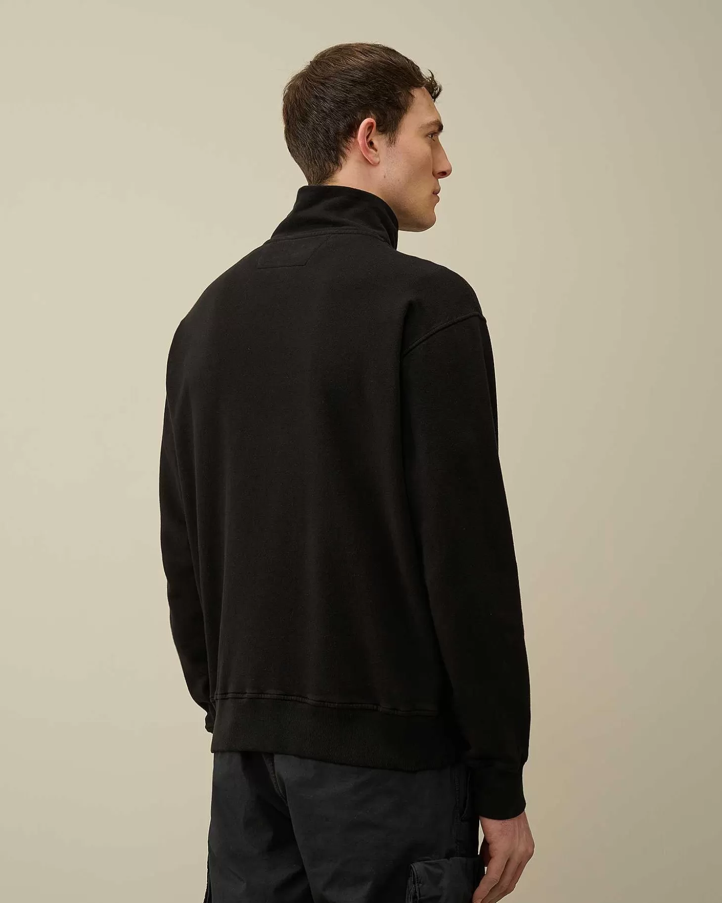 Fashion Cotton Fleece Mixed Zipped Sweatshirt Men Sweatshirts