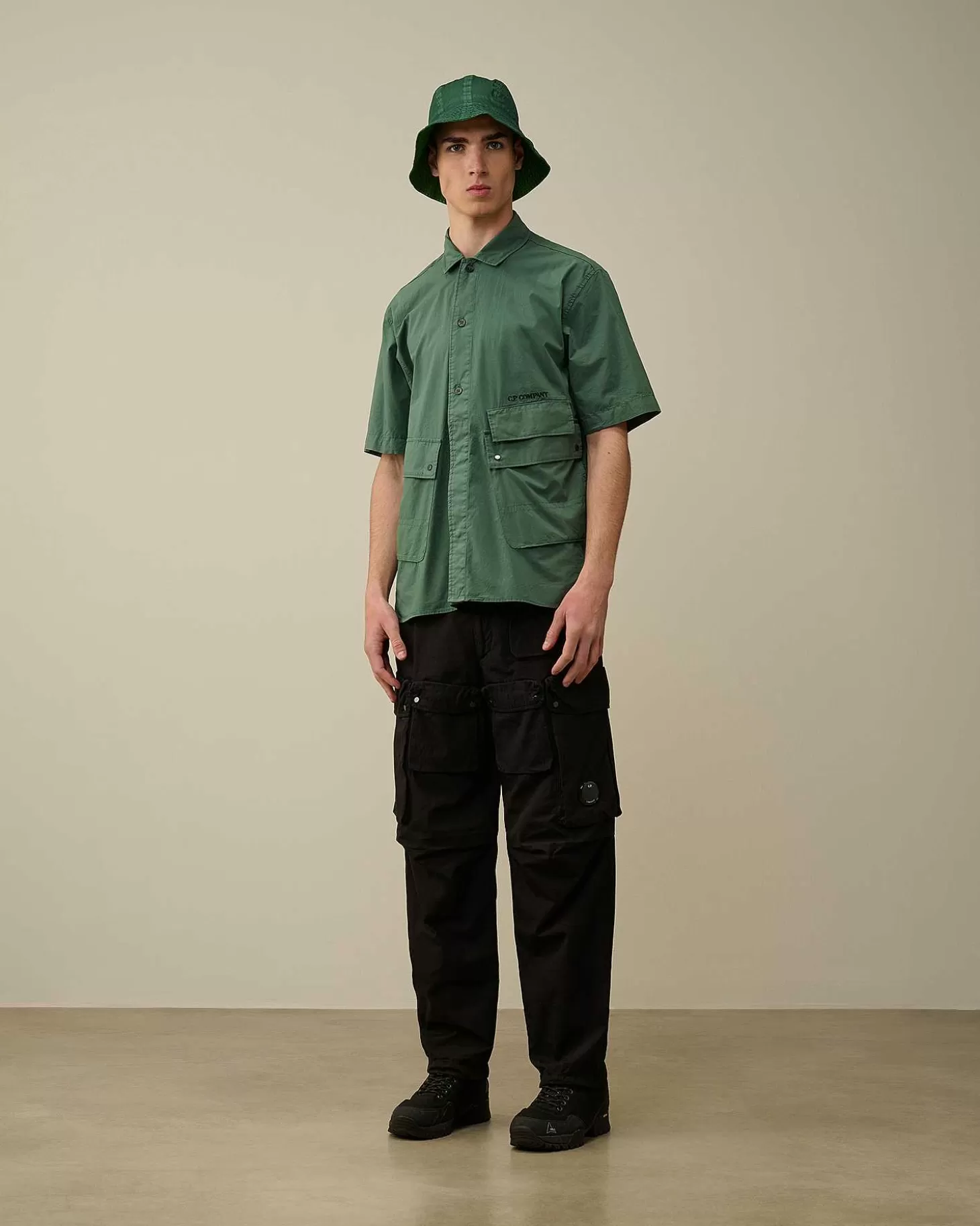 New Cotton Popeline Pocket Shirt Men Shirt