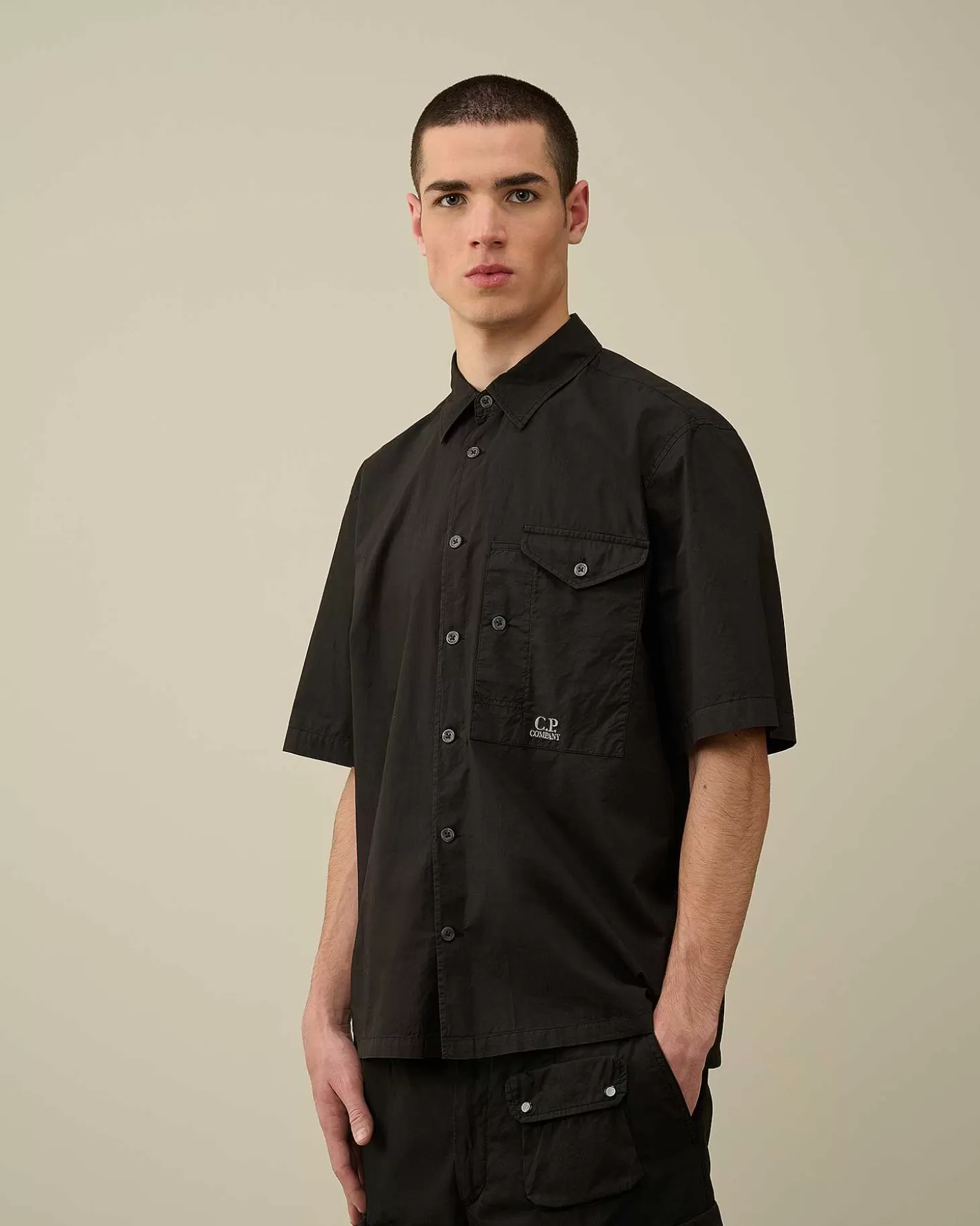 Cheap Cotton Popeline Short Sleeved Shirt Men Shirt