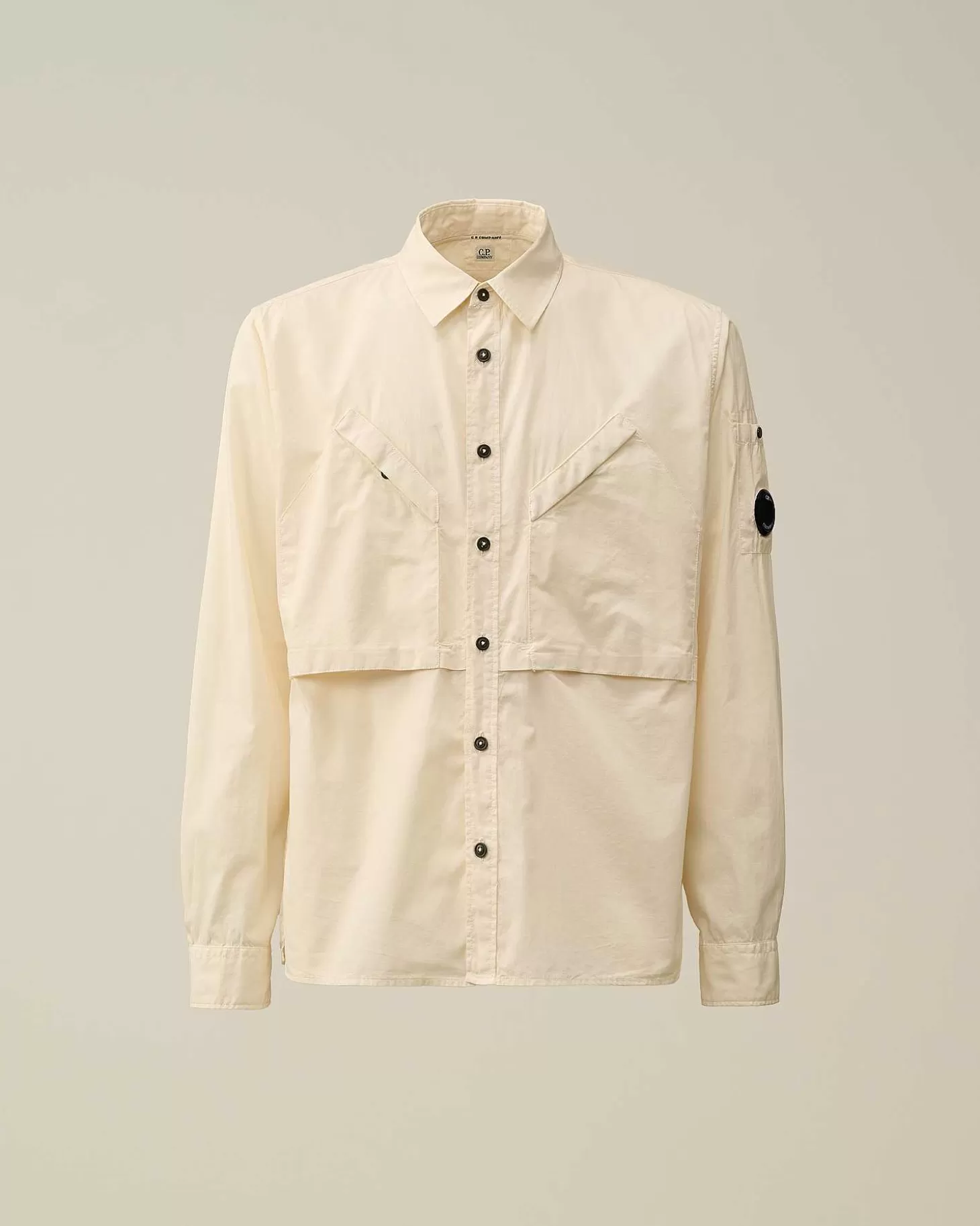 Outlet Cotton Rip-Stop Pocket Shirt Men Shirt