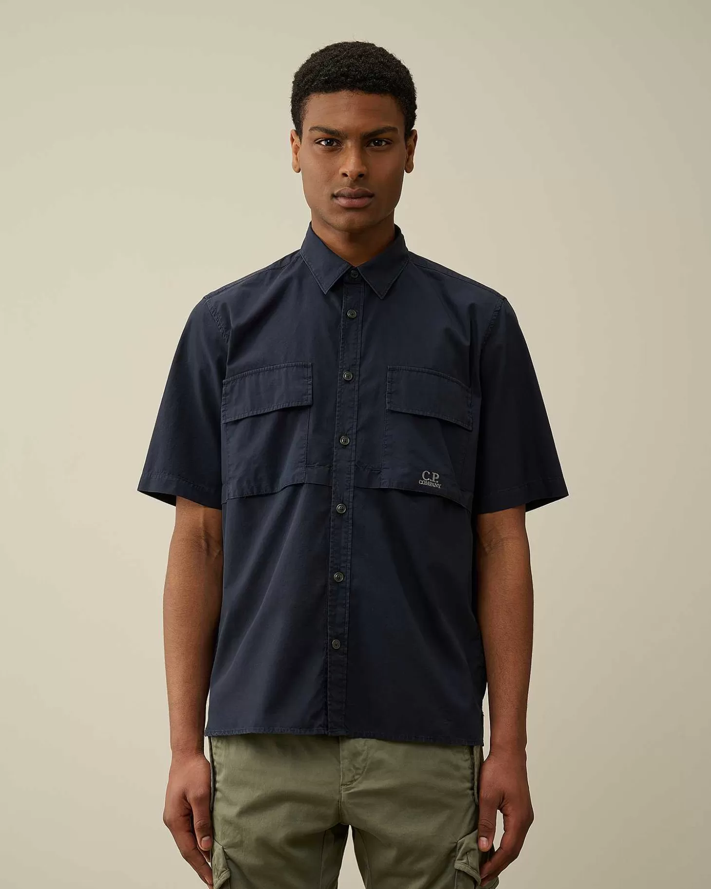 Best Cotton Rip-Stop Short Sleeved Shirt Men Shirt