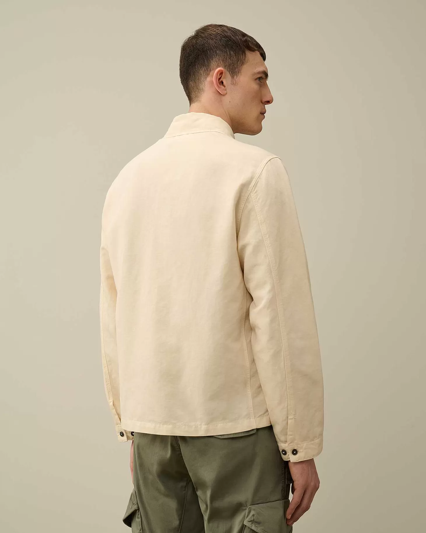 Sale Cotton/Linen Overshirt Men Overshirt
