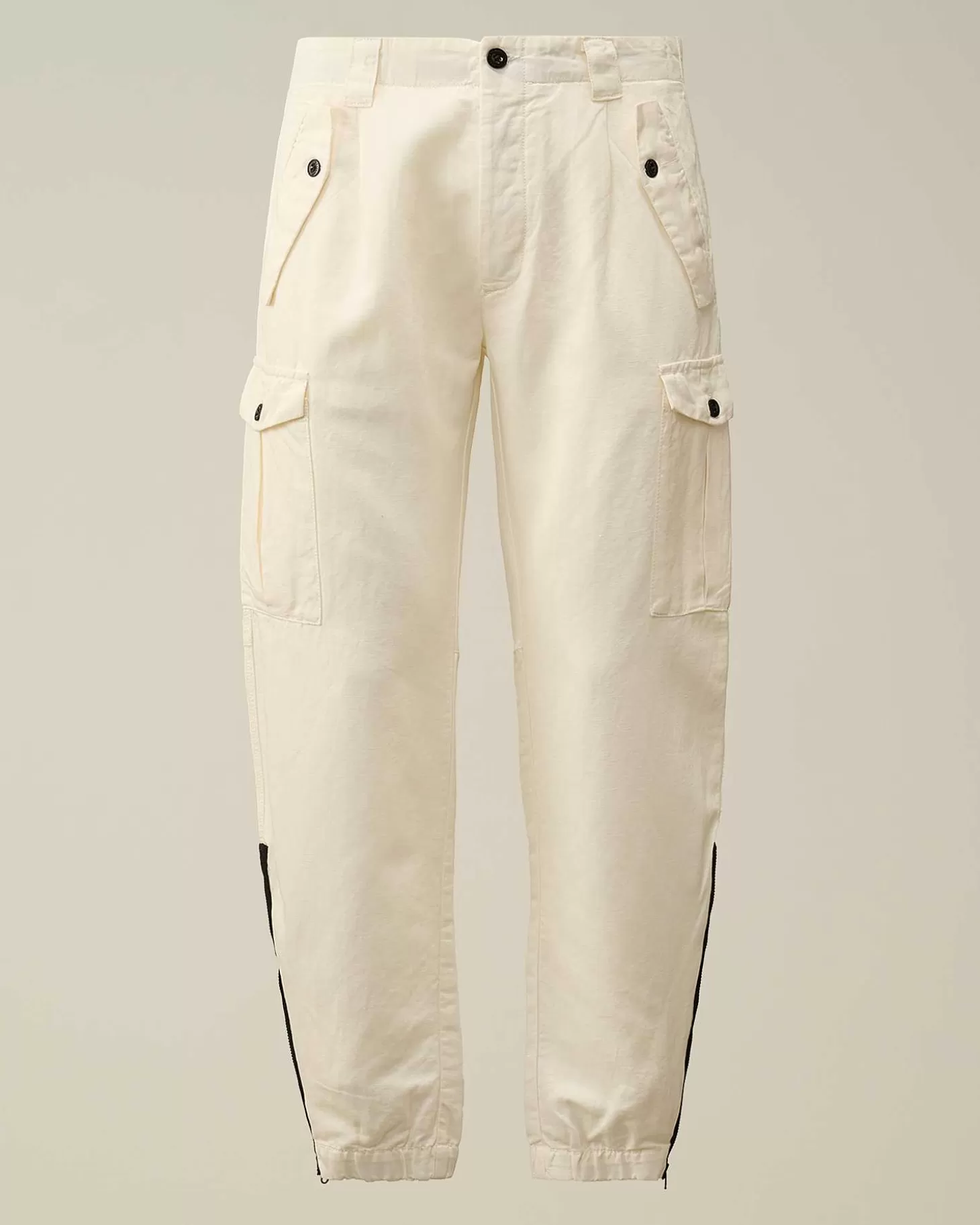 Outlet Cotton/Linen Regular Cargo Pants Men Trousers