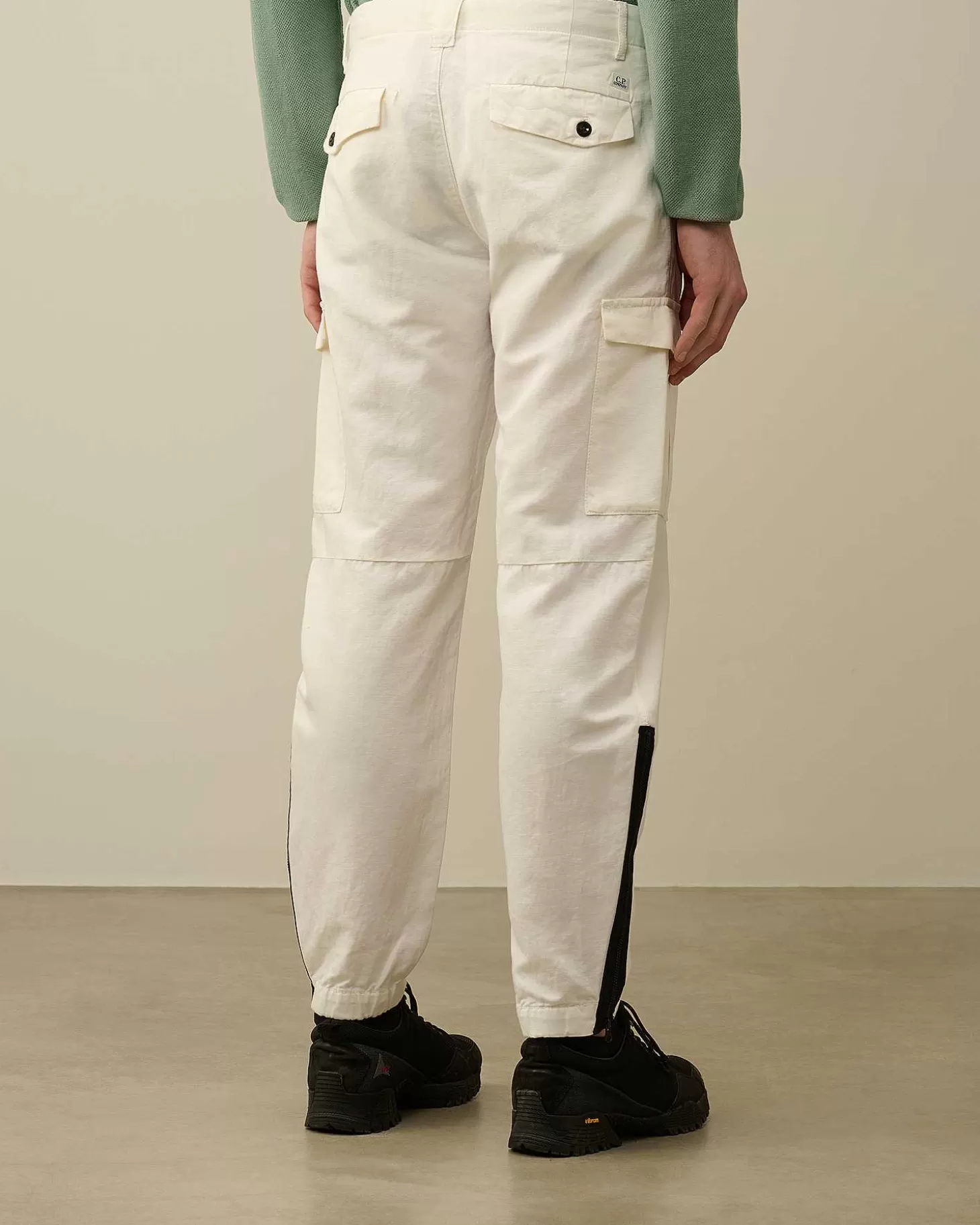 Outlet Cotton/Linen Regular Cargo Pants Men Trousers