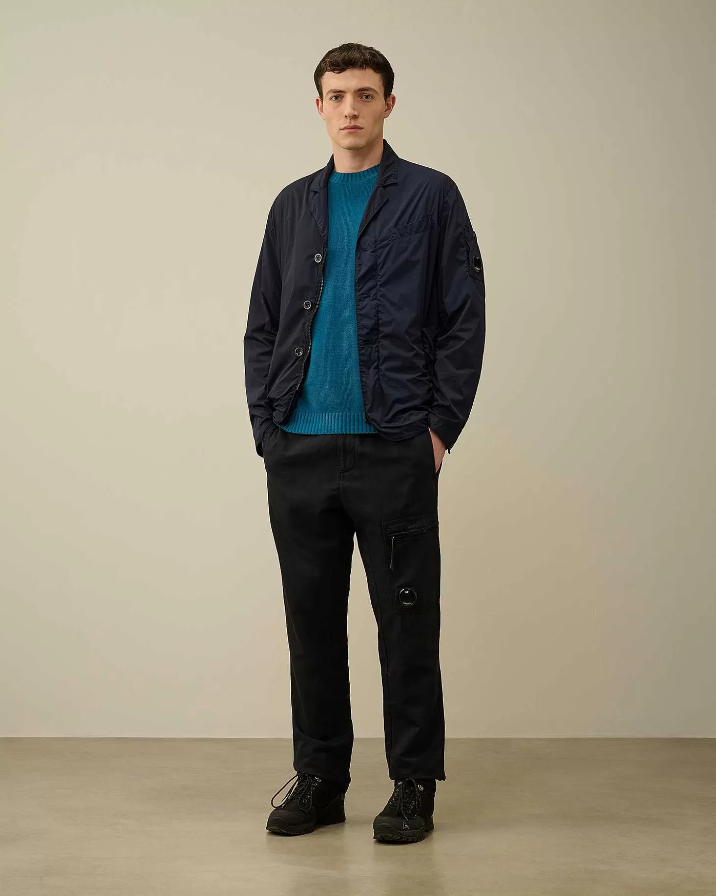 Fashion Cotton/Linen Regular Cargo Pants Men Trousers