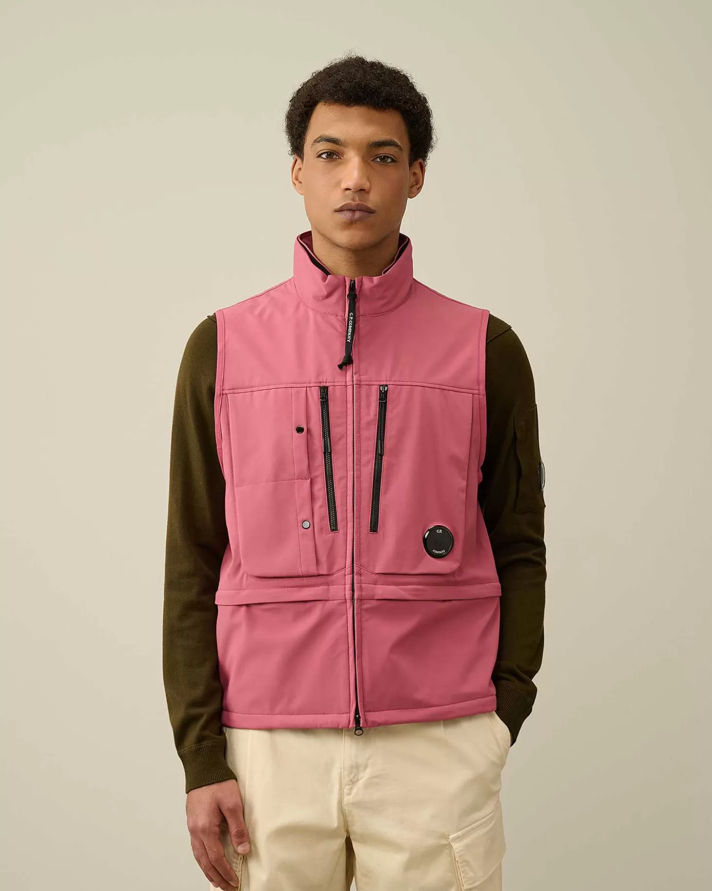 Fashion C.P. Shell-R Utility Vest Men Jacket & Coats