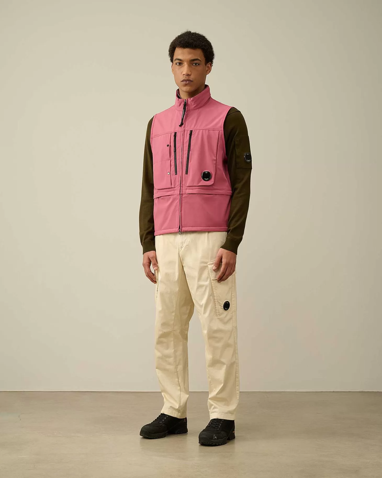 Fashion C.P. Shell-R Utility Vest Men Jacket & Coats