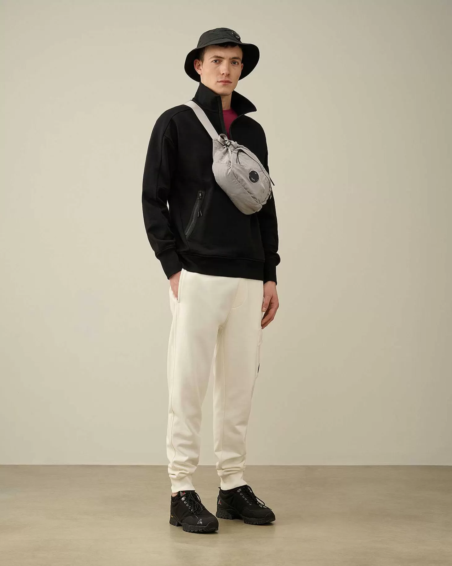 Hot Diagonal Raised Fleece Cargo Sweatpants Men Tracksuits & Shorts