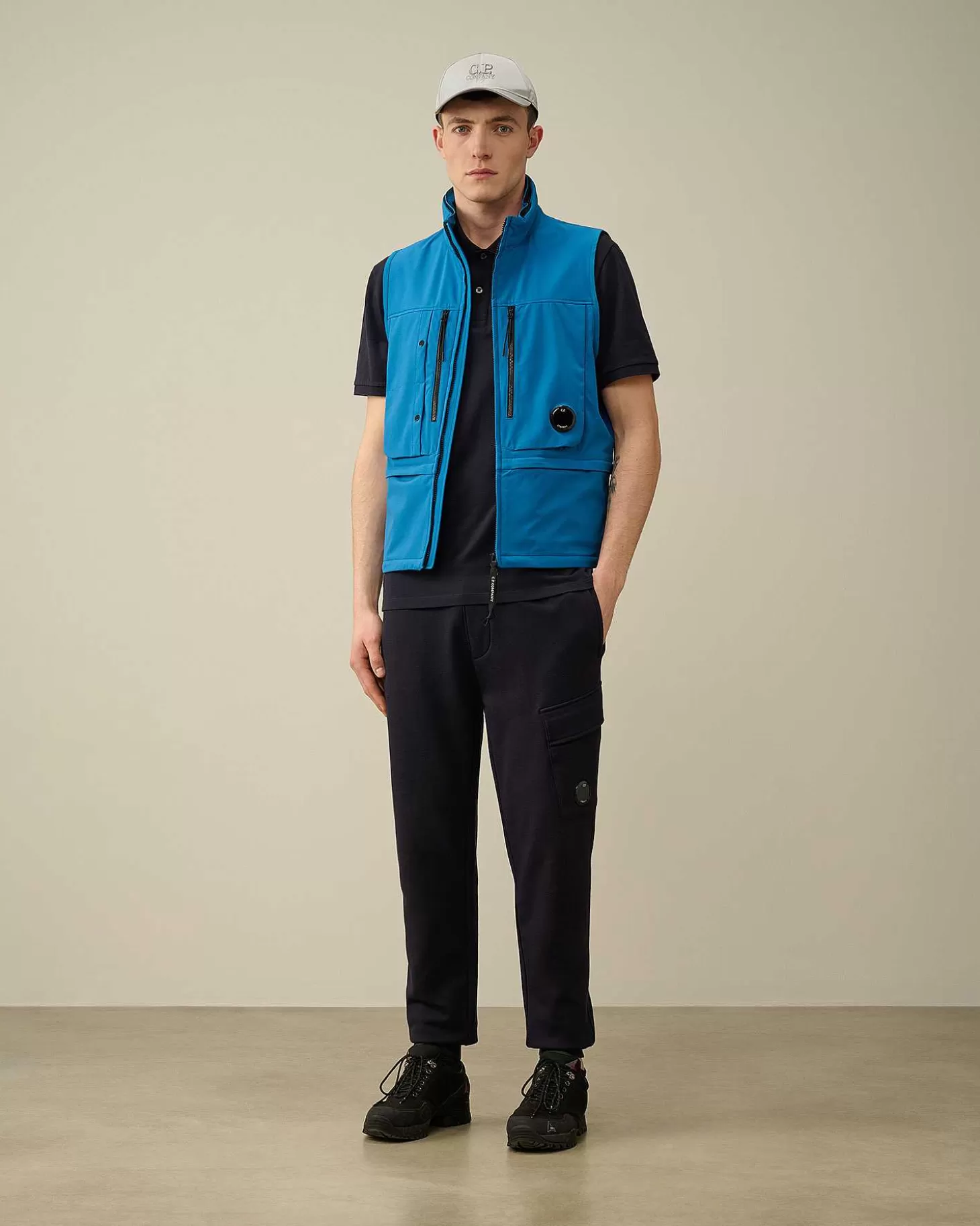 Cheap Diagonal Raised Fleece Cargo Sweatpants Men Tracksuits & Shorts