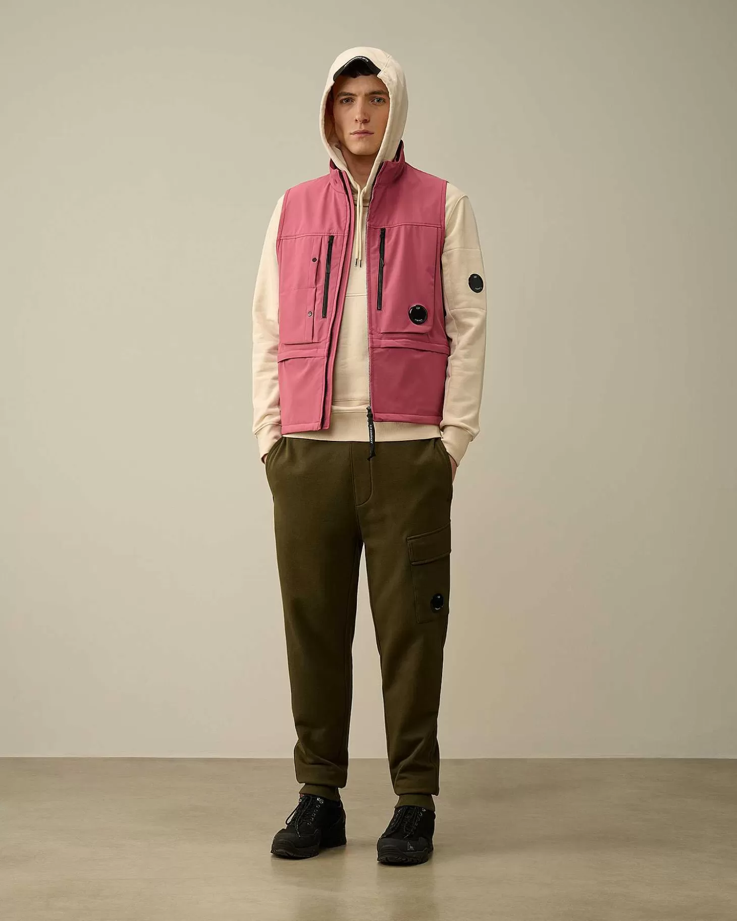 Clearance Diagonal Raised Fleece Hoodie Men Sweatshirts