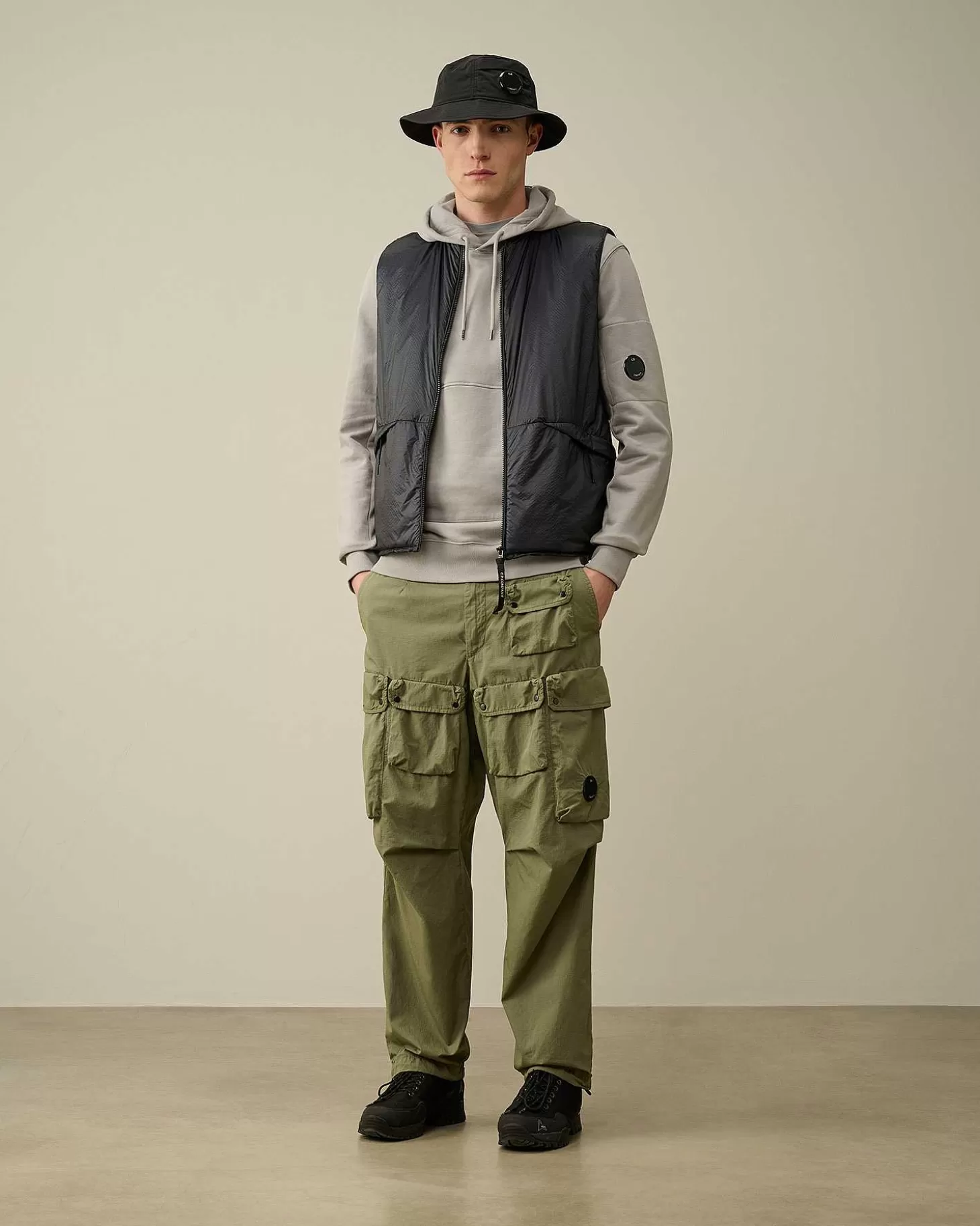 Online Diagonal Raised Fleece Hoodie Men Sweatshirts