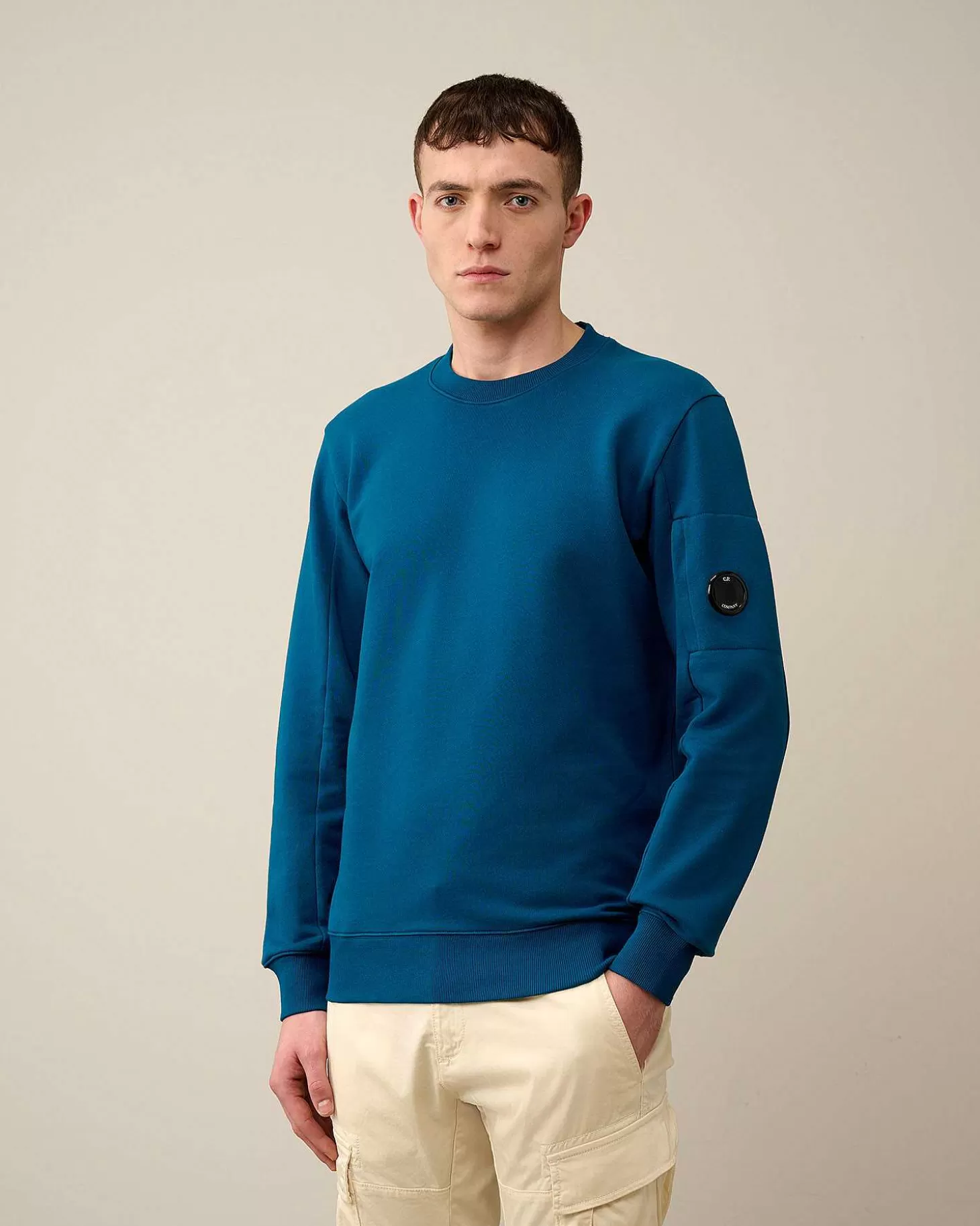 Clearance Diagonal Raised Fleece Sweatshirt Men Sweatshirts