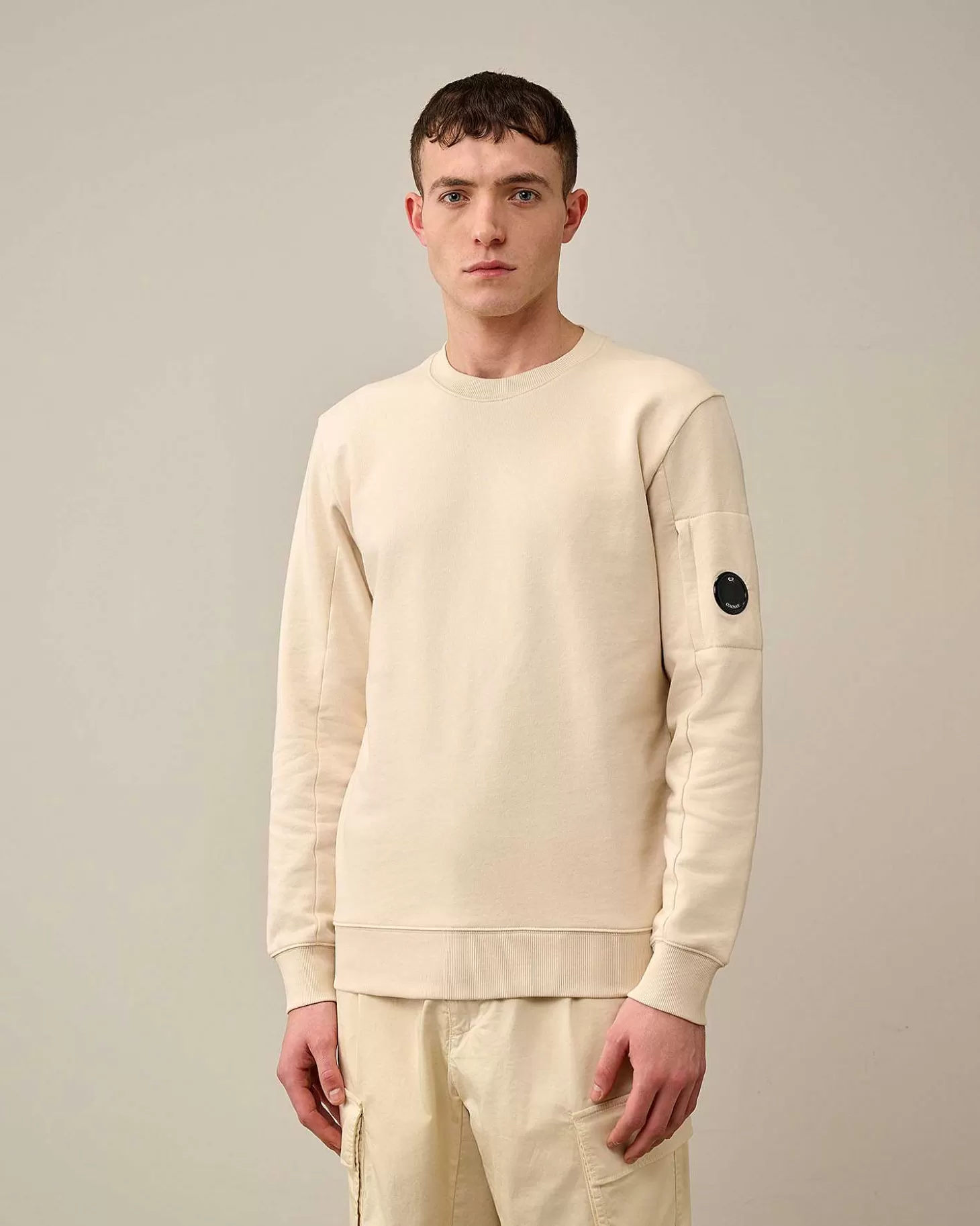 Shop Diagonal Raised Fleece Sweatshirt Men Sweatshirts