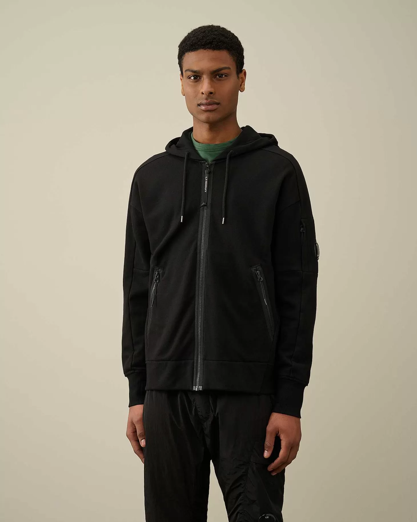 Best Diagonal Raised Fleece Zipped Hoodie Men Sweatshirts