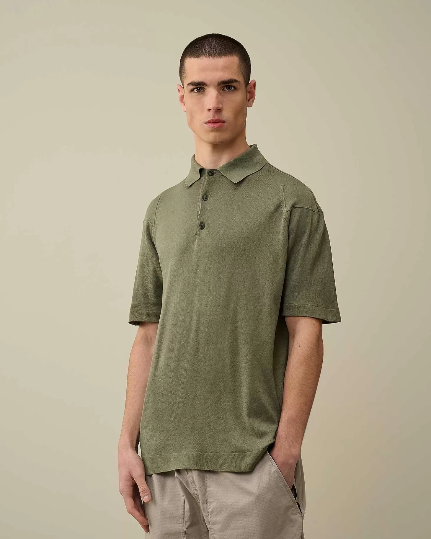 Cheap Filo Di Scozia Knitted Polo Shirt Men Jumpers