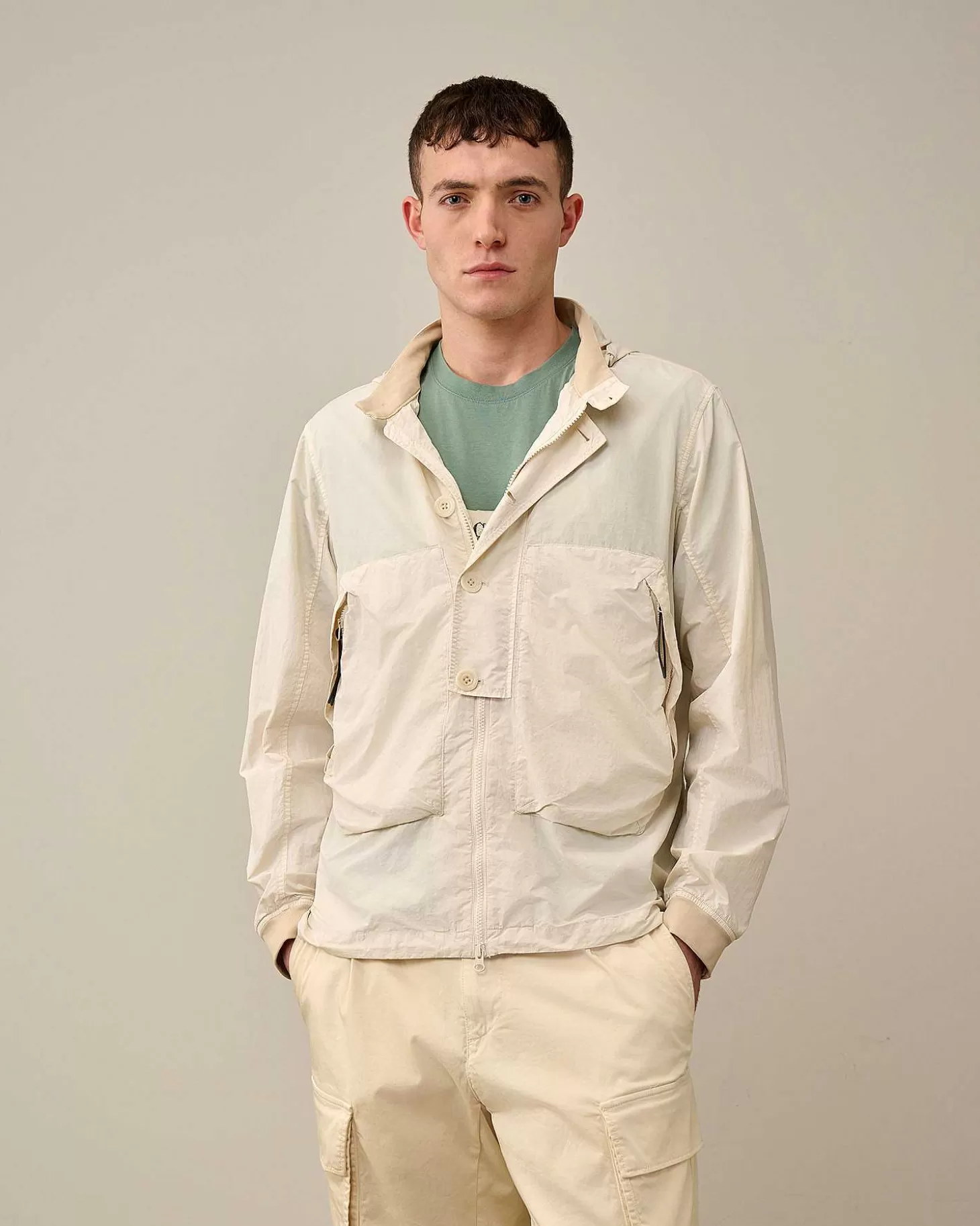 Fashion Flatt Nylon Goggle Overshirt Men Overshirt