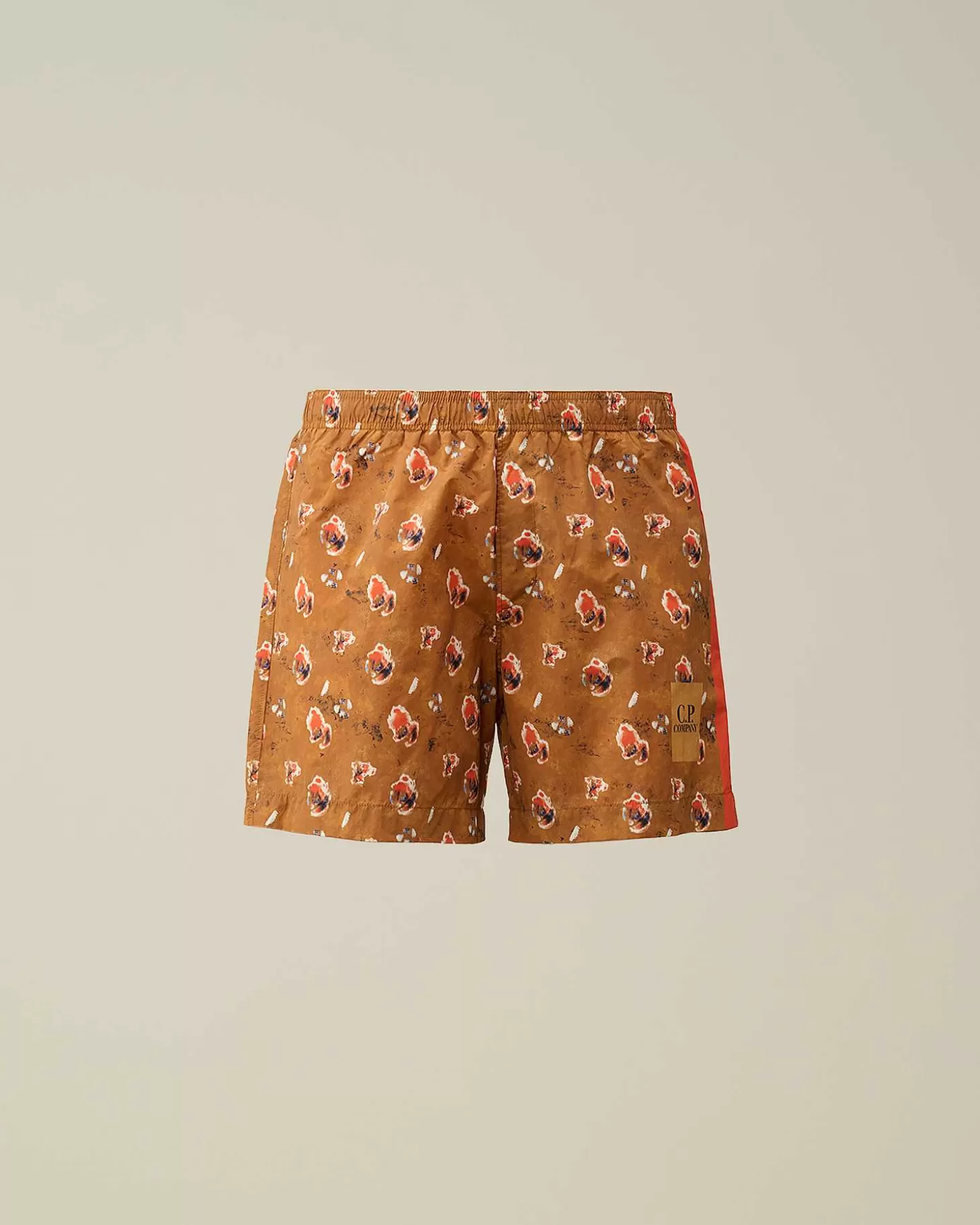 Fashion Flatt Nylon Sponged Swim Shorts Men Beachwear