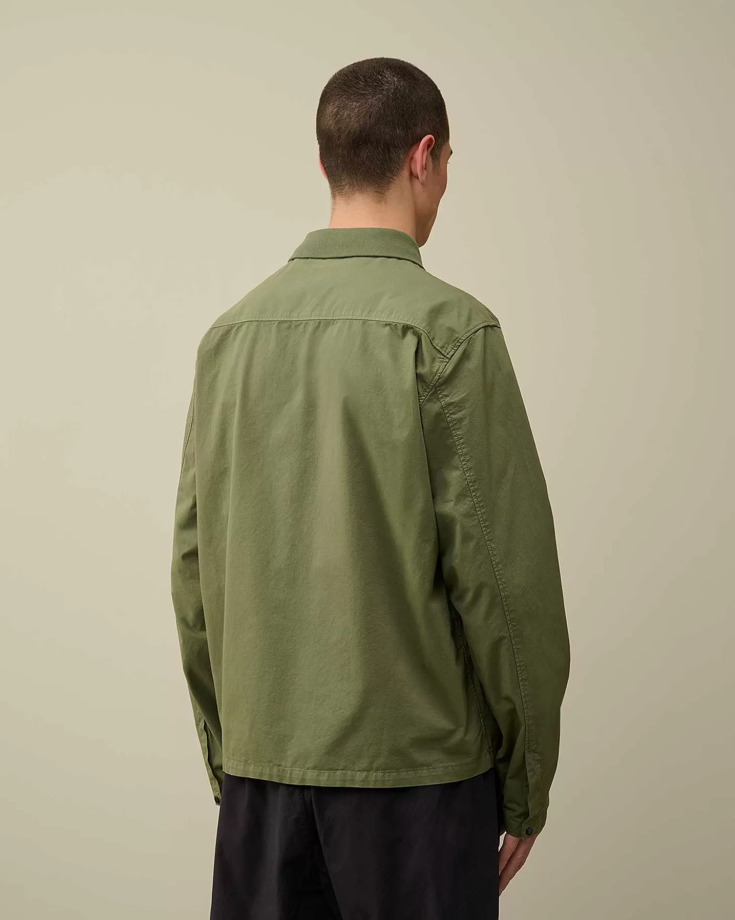 New Gabardine Buttoned Shirt Men Shirt