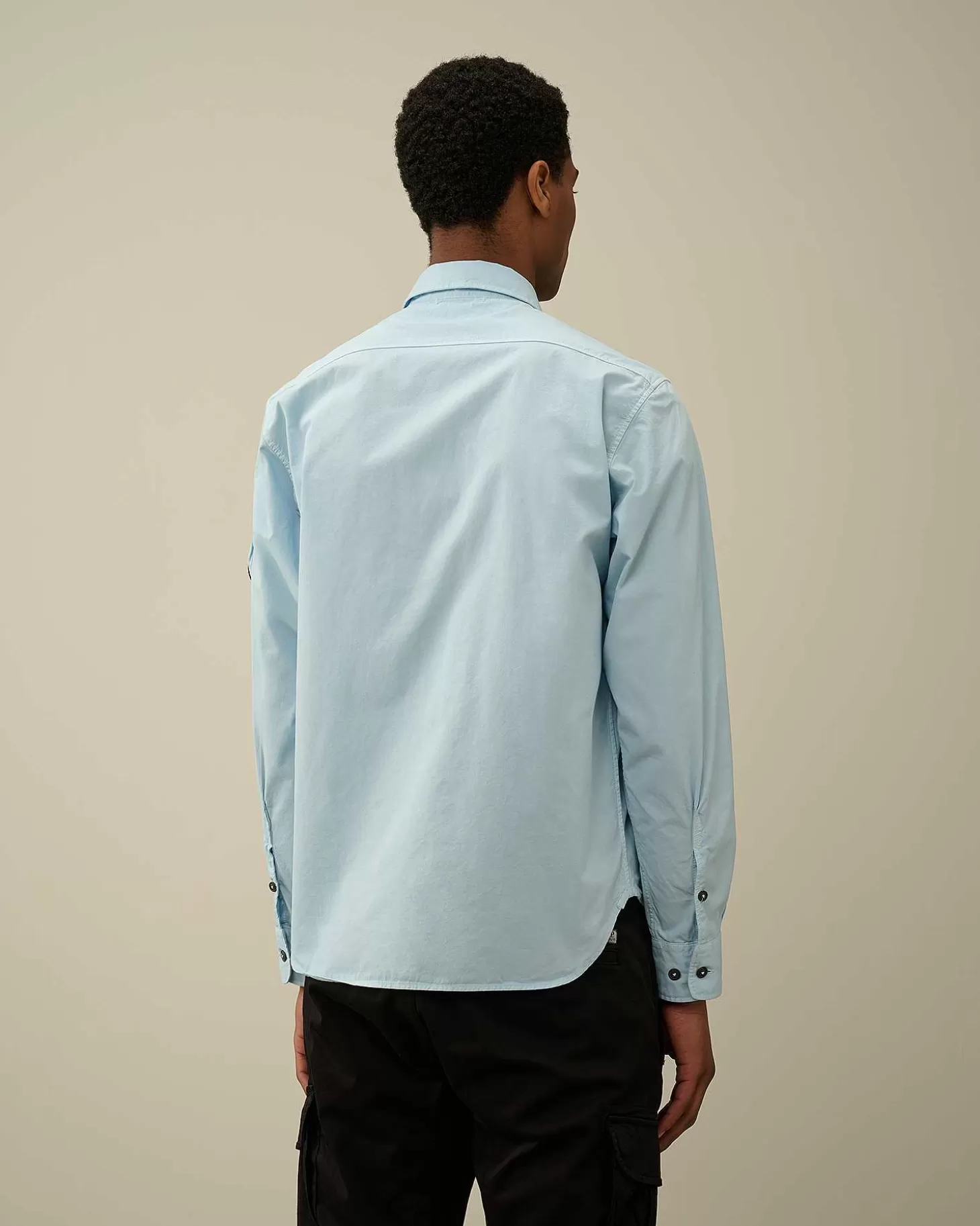 Online Gabardine Pockets Shirt Men Shirt