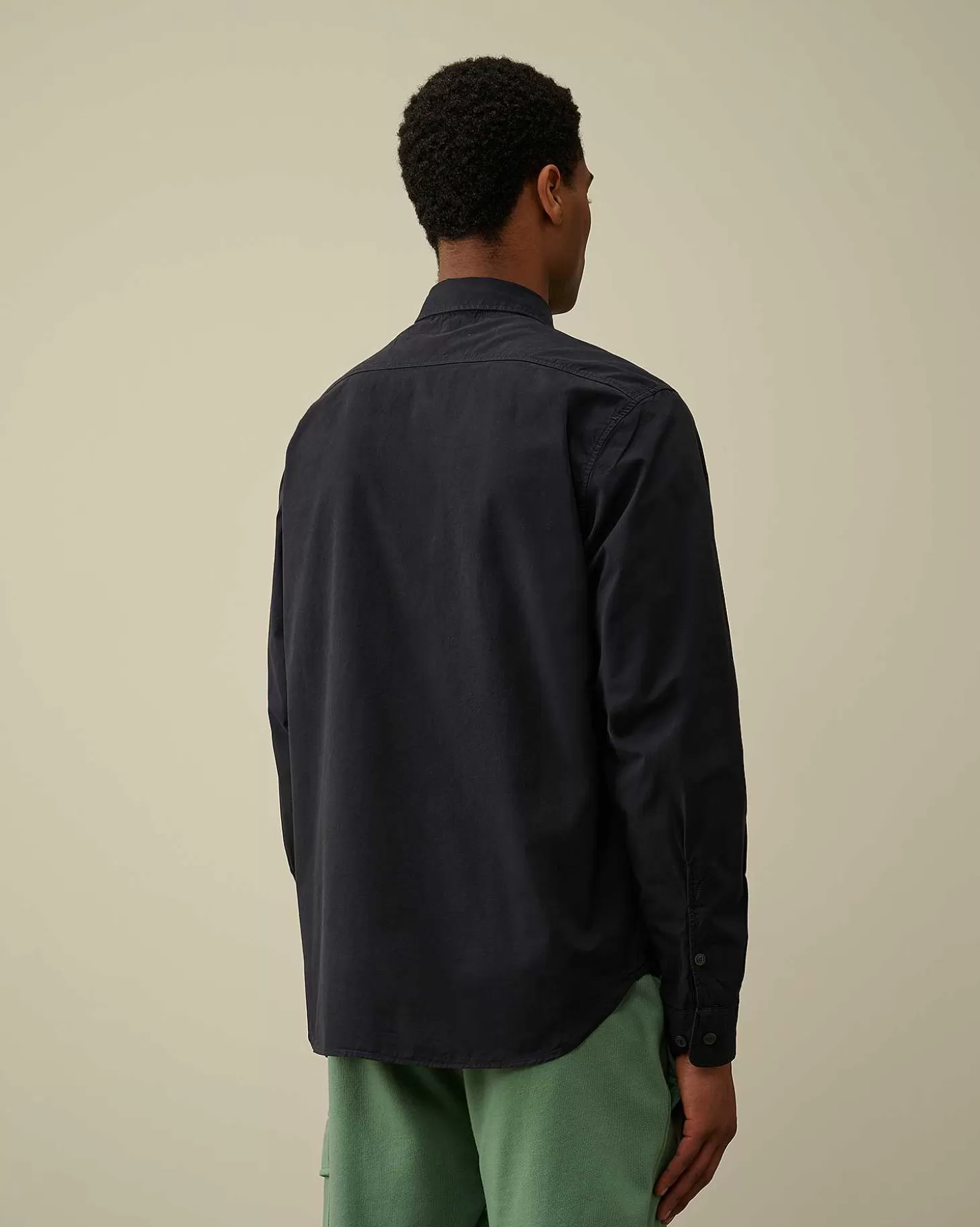 Sale Gabardine Pockets Shirt Men Shirt