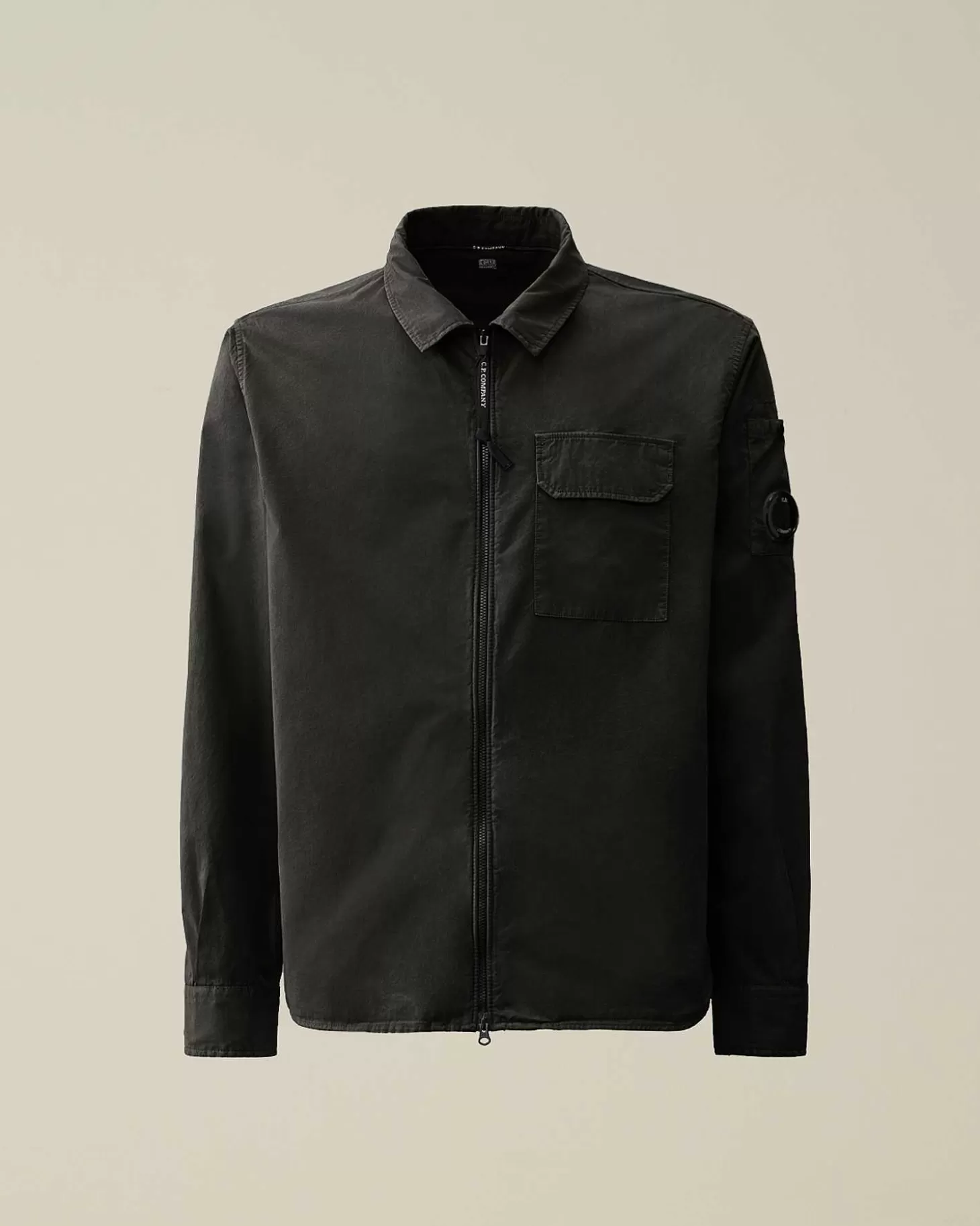 New Gabardine Zipped Shirt Men Shirt