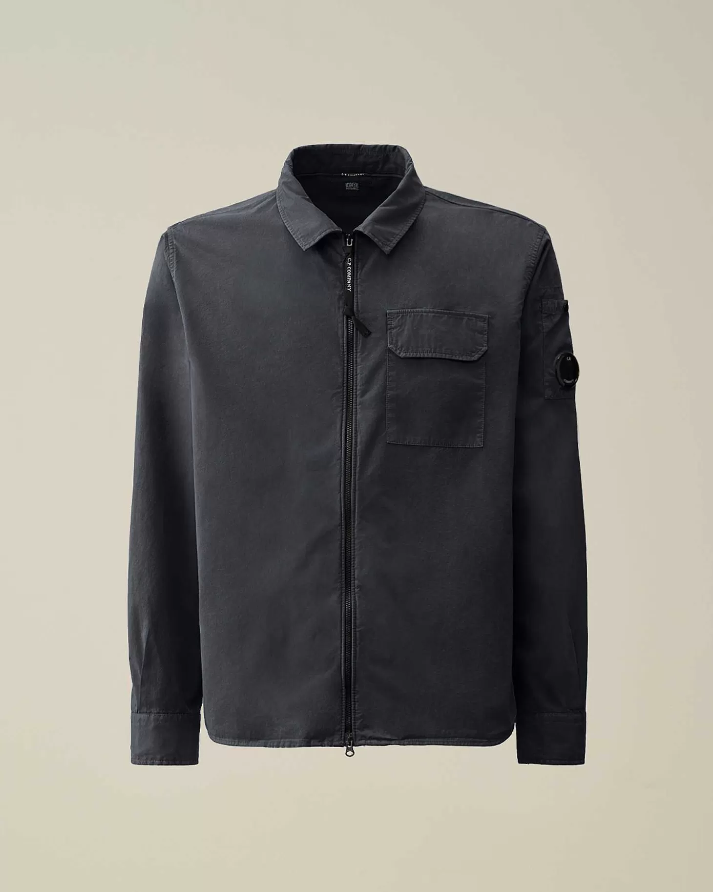 New Gabardine Zipped Shirt Men Shirt