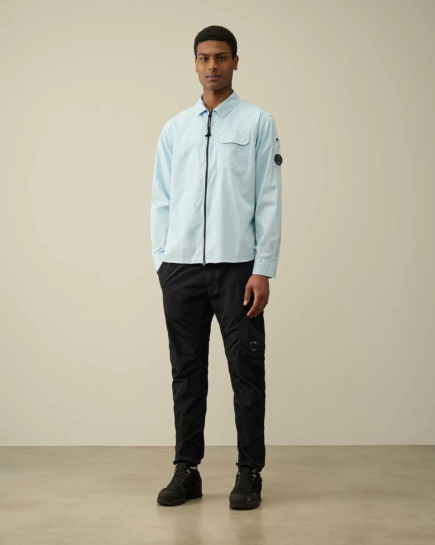 Clearance Gabardine Zipped Shirt Men Shirt